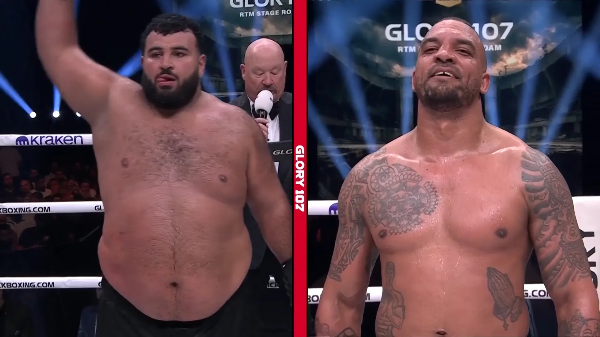 Koning vs Khachab gaat naar beslissende vierde ronde | GLORY 107