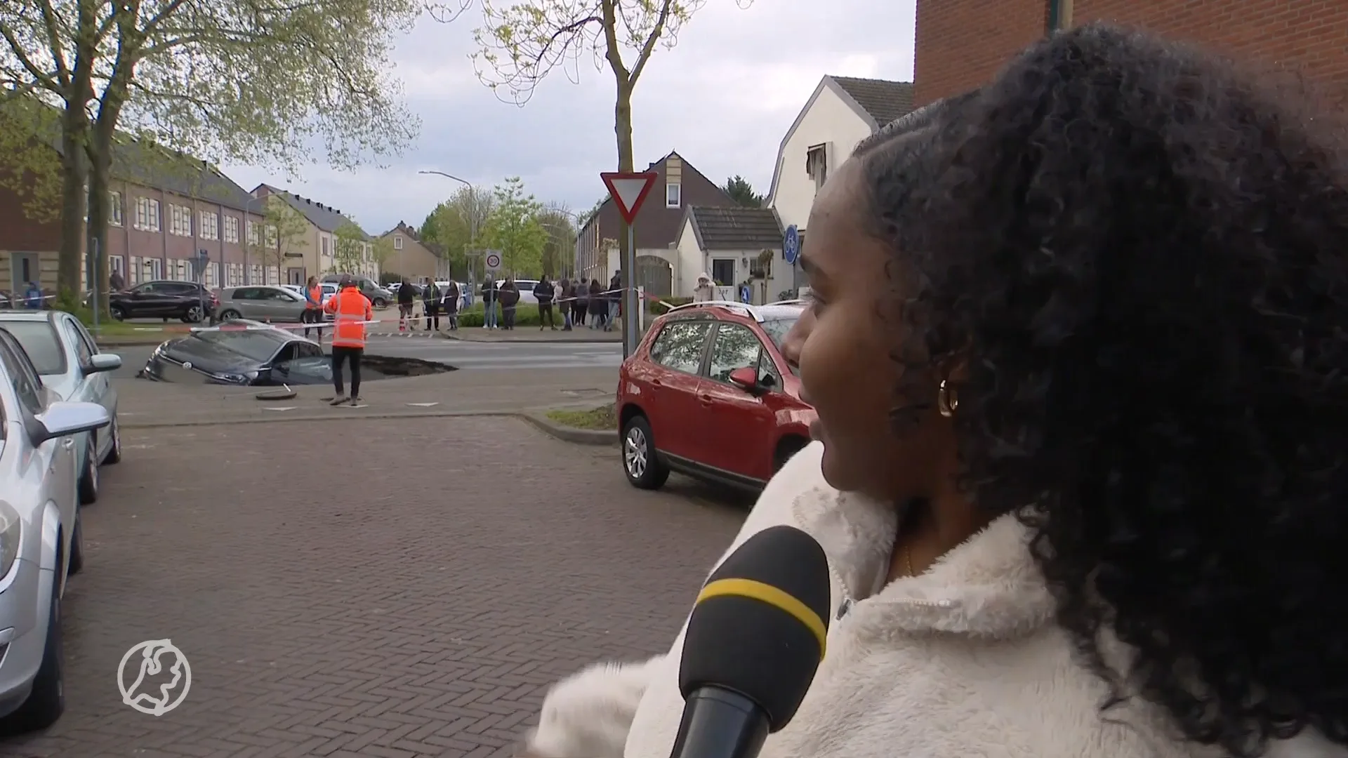 Rachel koopt auto en zakt nog dezelfde dag in meters breed sinkhole