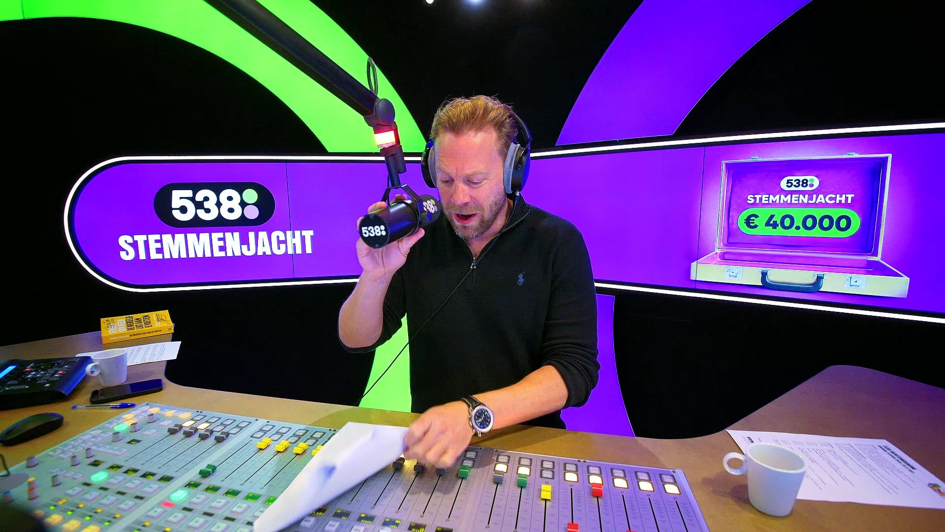 Sponsorloper Jeroen terug in de studio van 538!