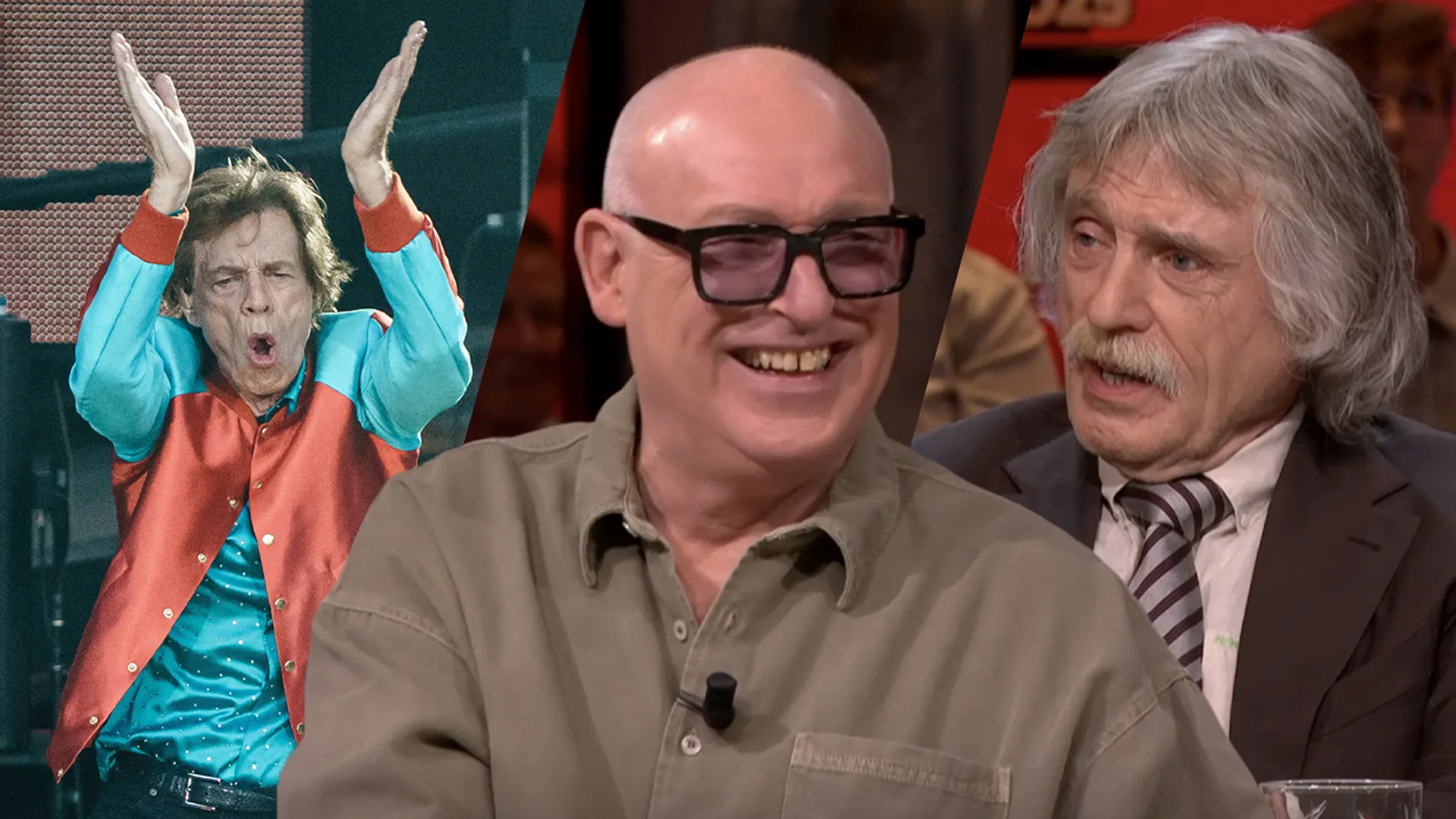 René van der Gijp lacht om ongezouten mening van Johan Derksen over The Rolling Stones