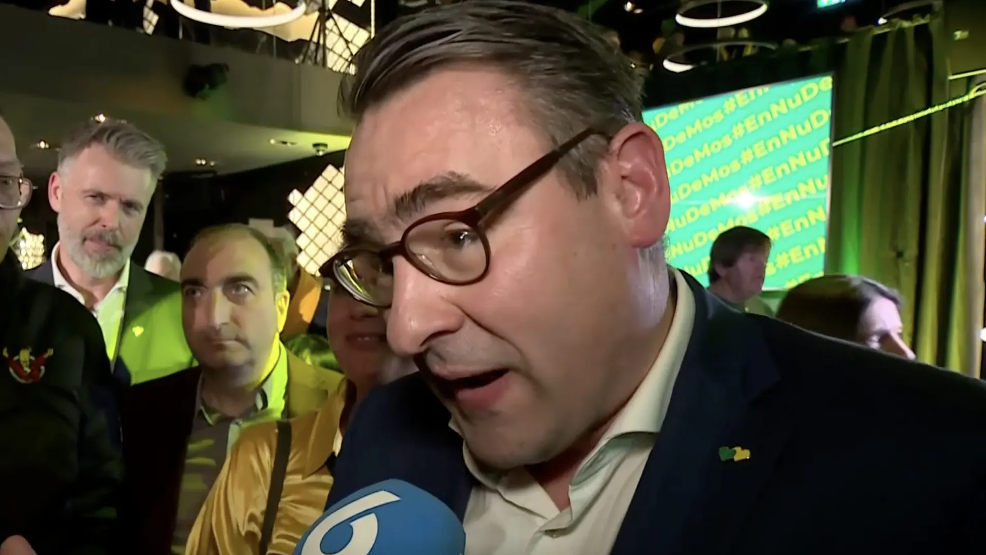 Richard de Mos (Hart voor Den Haag) reageert op 17 zetels in exitpoll: 'Ik dacht: eindelijk!'