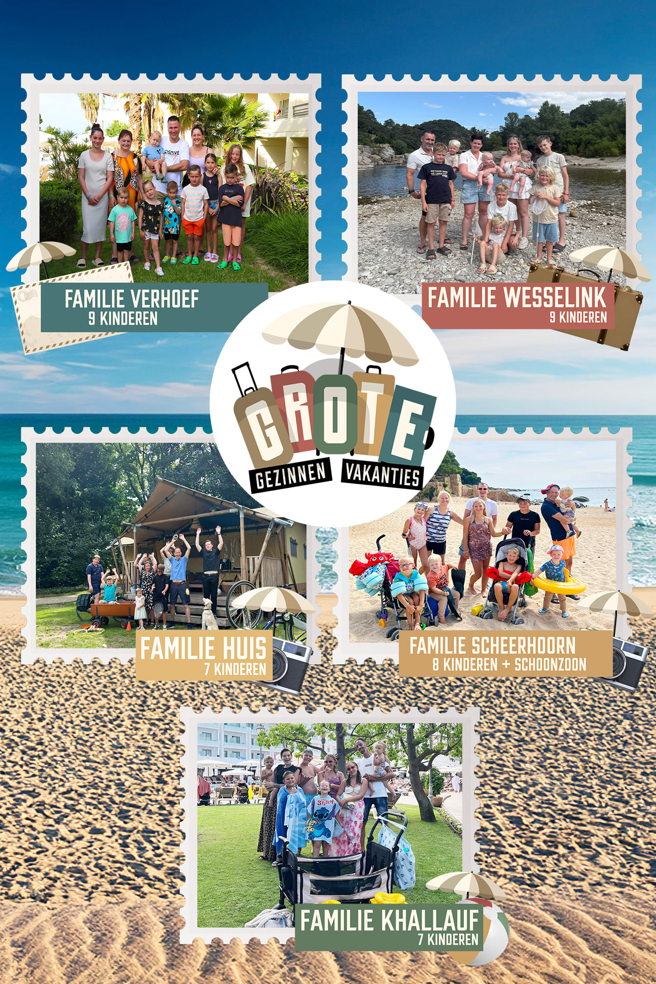 Grote Gezinnen, Grote Vakanties