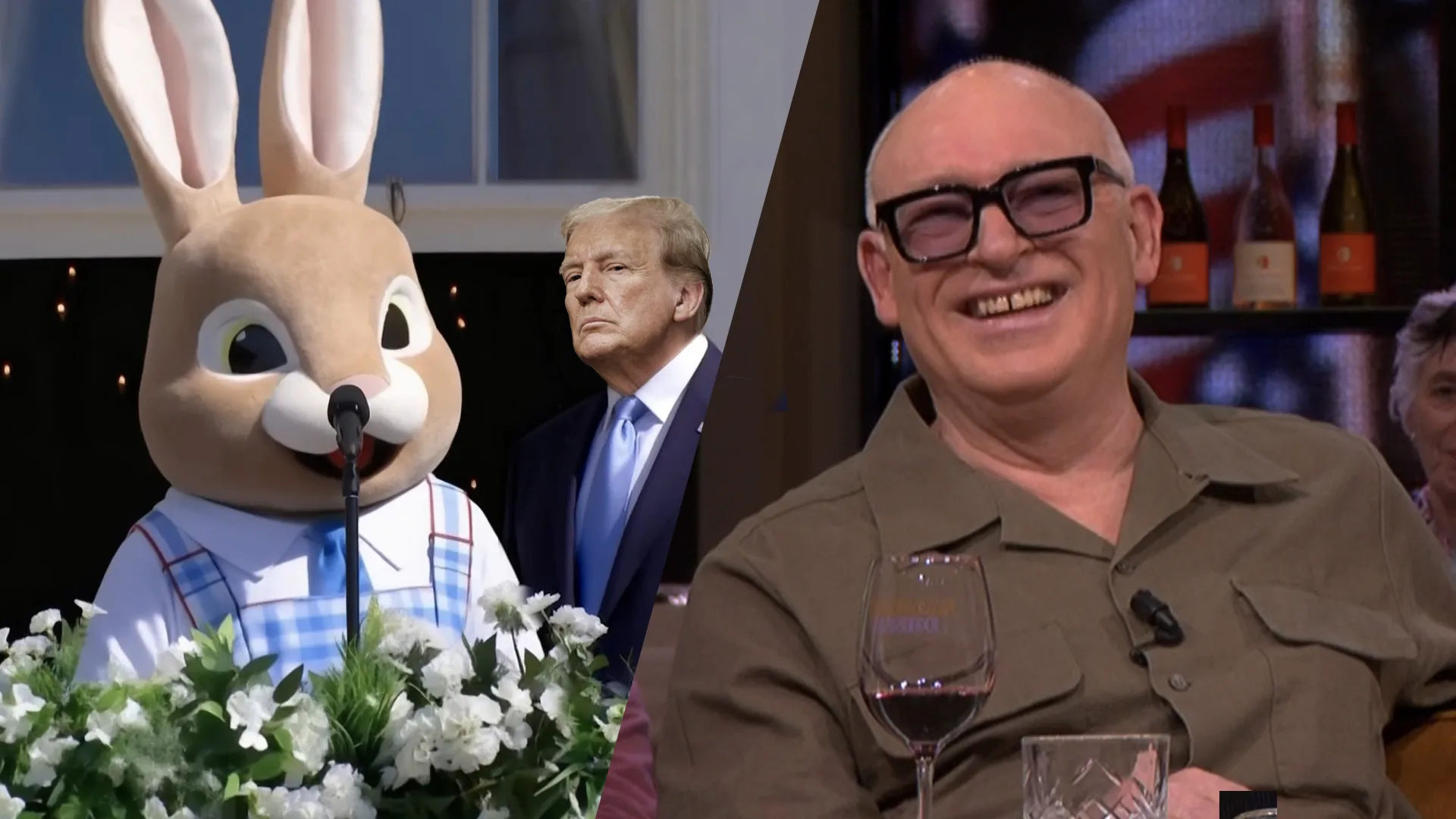 Vandaag Inside-tafel lacht om paashaas bij speech van Trump