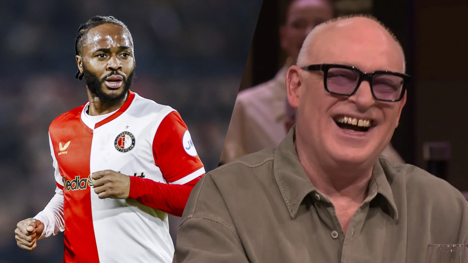 René van der Gijp moet lachen om mogelijk langer verblijf van Raheem Sterling bij Feyenoord