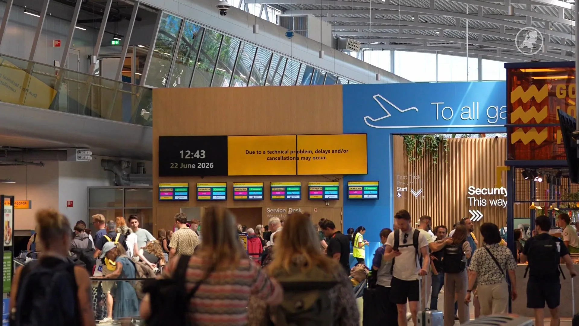 Geen vliegverkeer op Eindhoven Airport door een storing