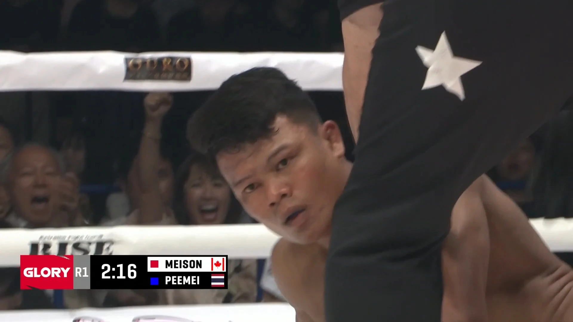 Usami Hide Meison slaat Peemei Por Kobkua knock-out | GLORY 108