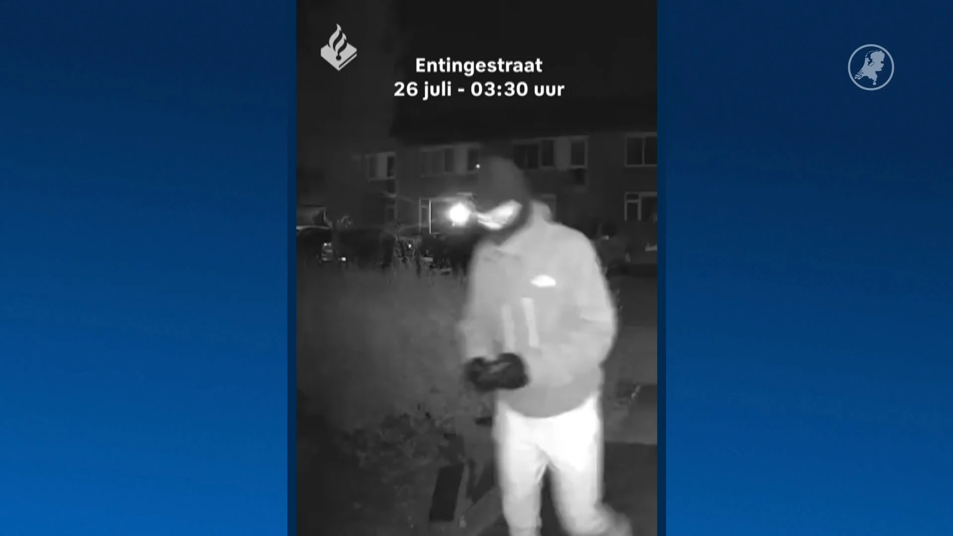 Politie deelt beelden van reeks explosies bij woningen Assen