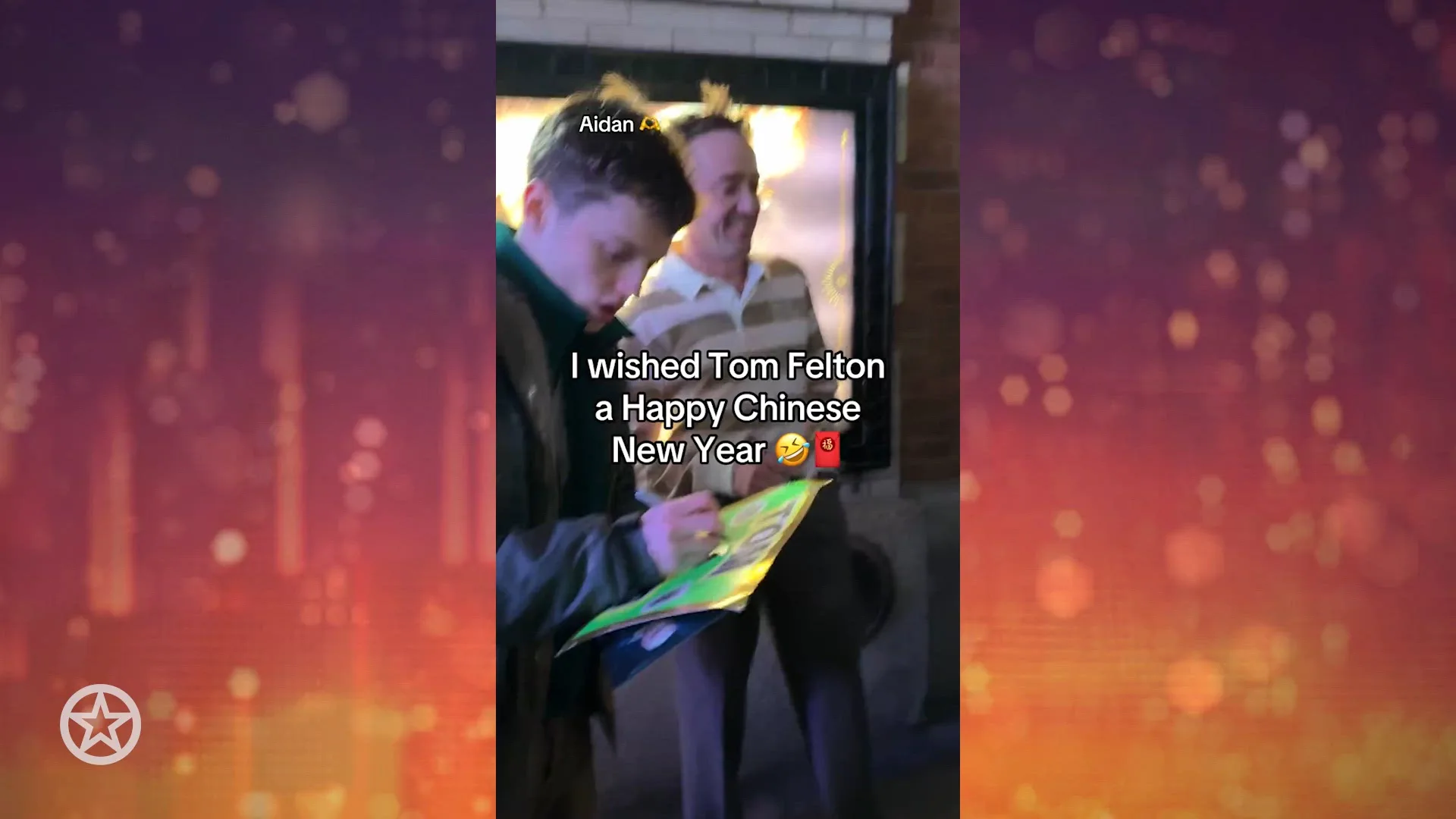 Tom Felton reageert op zijn rol als gezicht van het Chinese Nieuwjaar