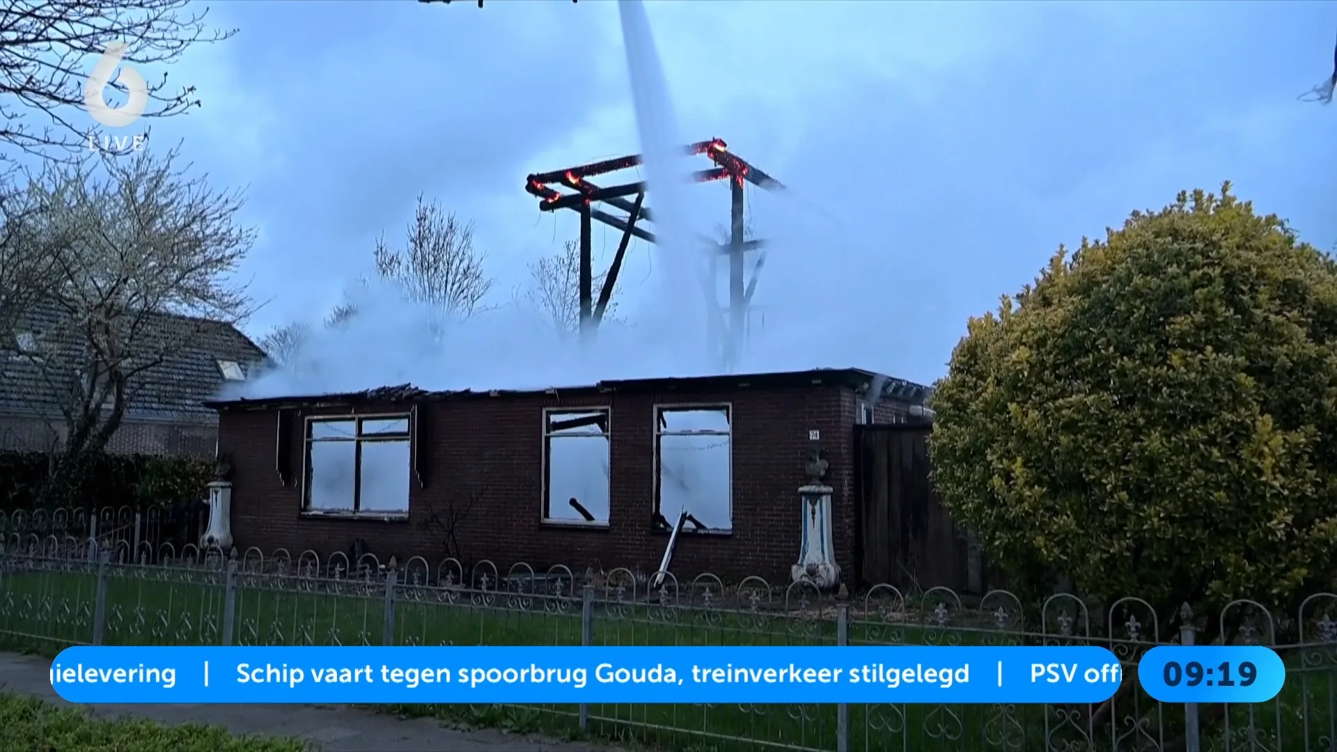 Panden ontruimd bij grote brand in Heerhugowaard