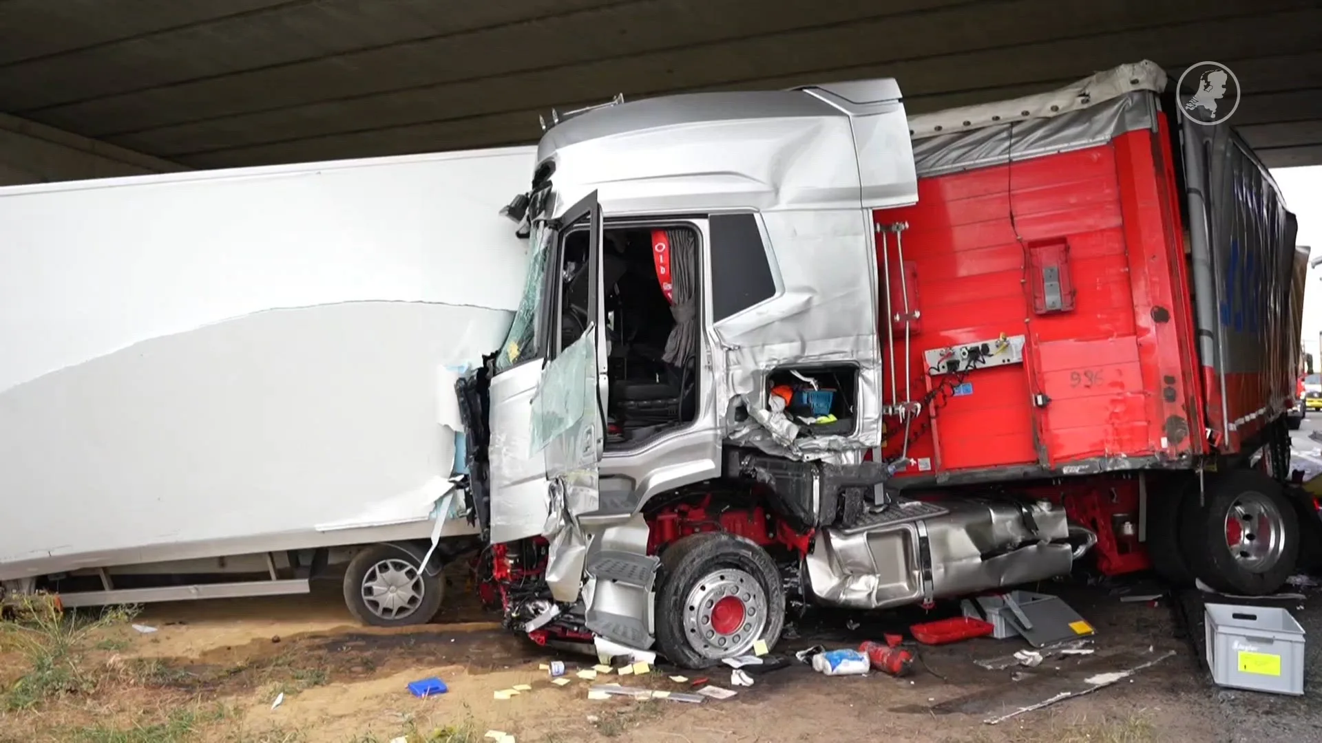 Drie gewonden bij ongeval op A12 bij Babberich