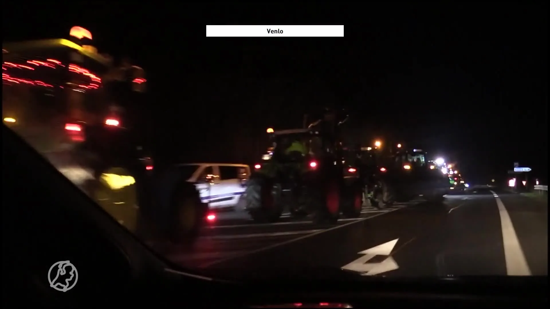 Nederlandse wegen geblokkeerd door Duitse boeren