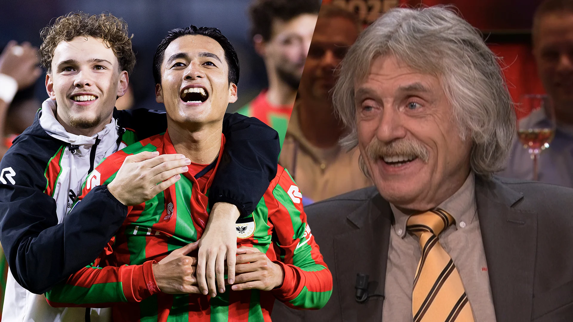 Johan Derksen ontzettend trots op 'zijn' NEC: 'Dat maak je zelden mee!'