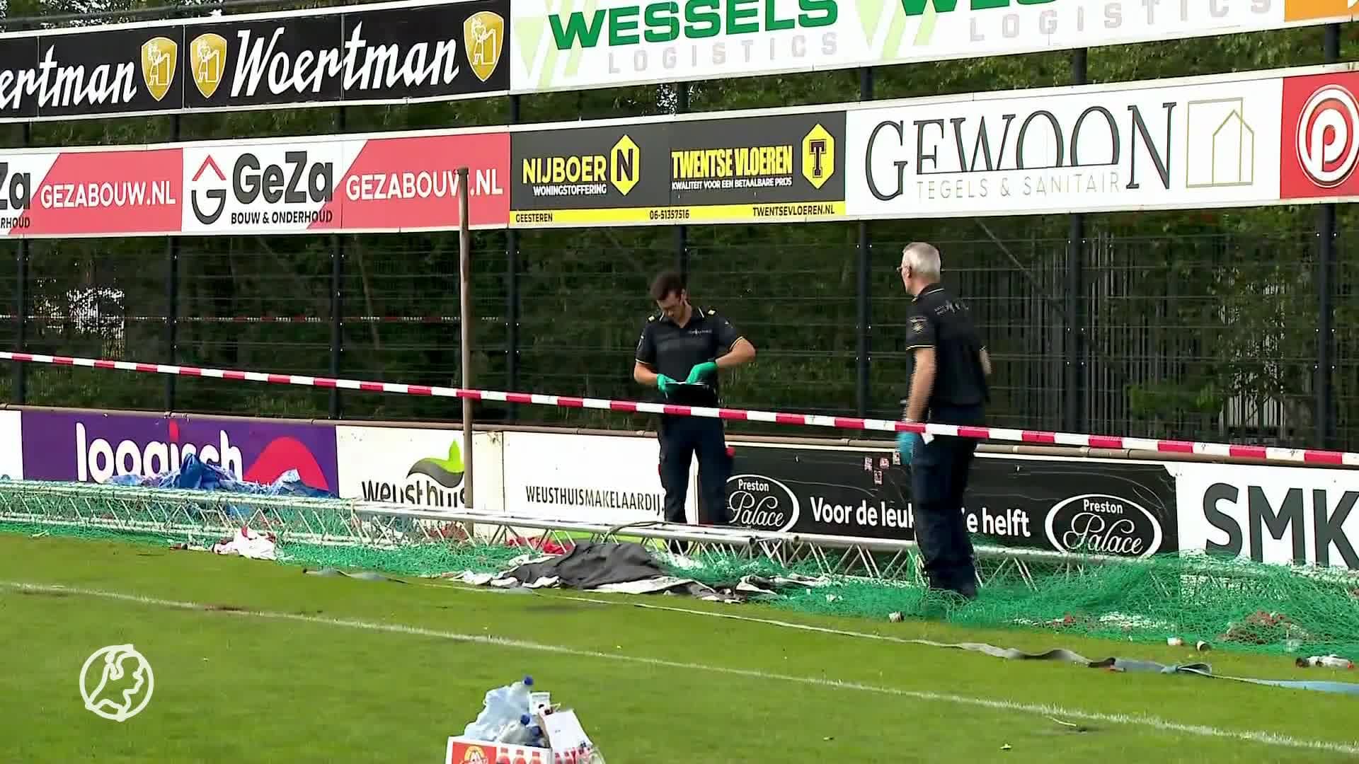 Tien gewonden door val megaspandoek bij wedstrijd FC Twente