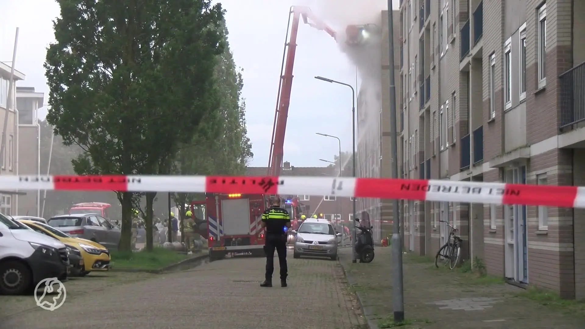 Grote brand in flatgebouw Vlissingen, twee mensen gered