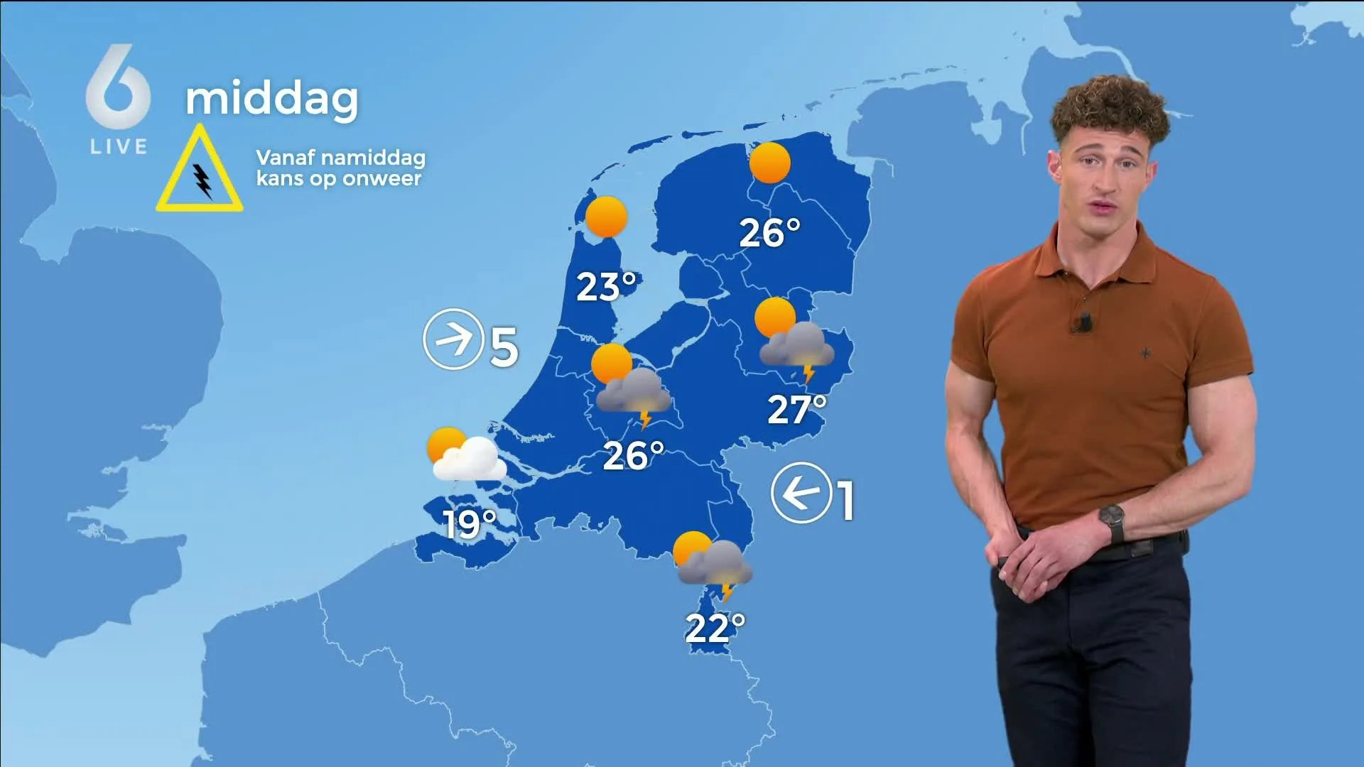 Genieten van de zon? Doe het snel, want vanmiddag wordt het code geel