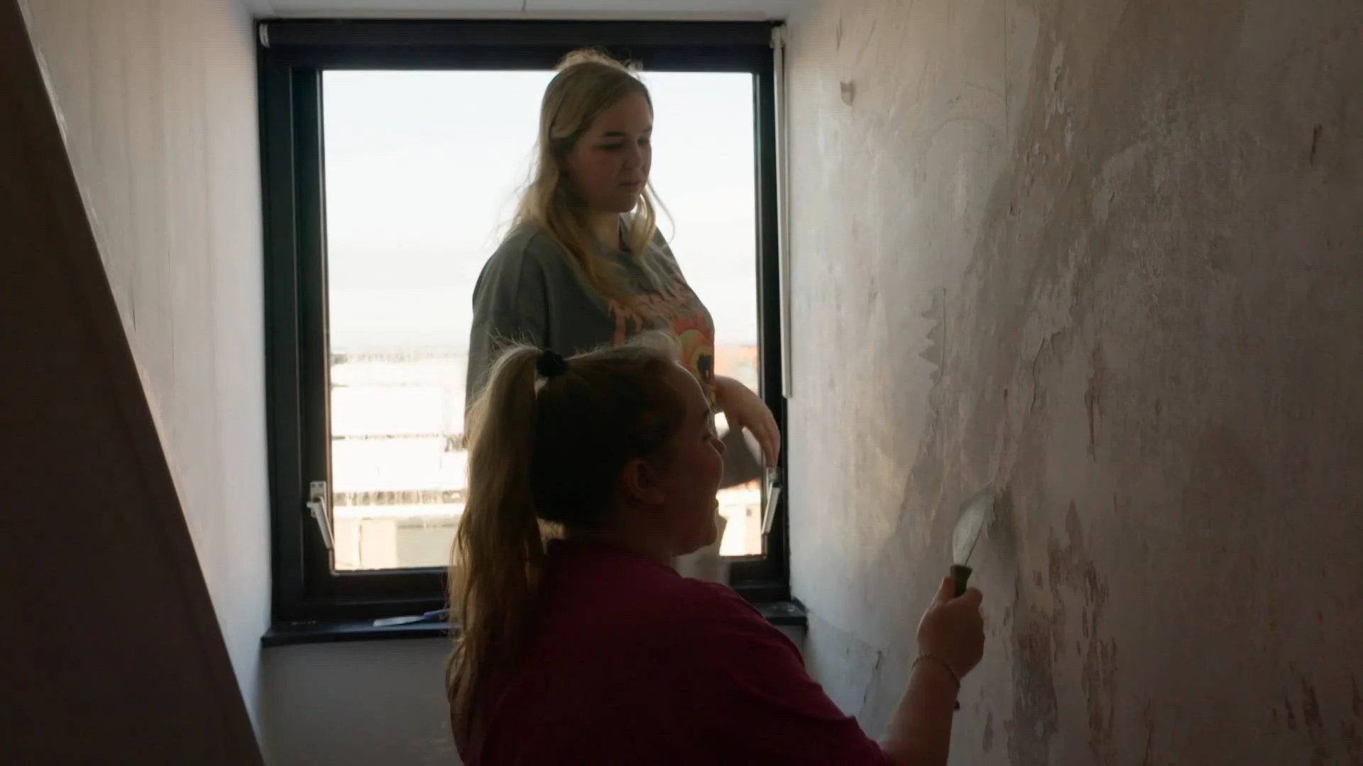 Mathilde en Gerda klussen erop los