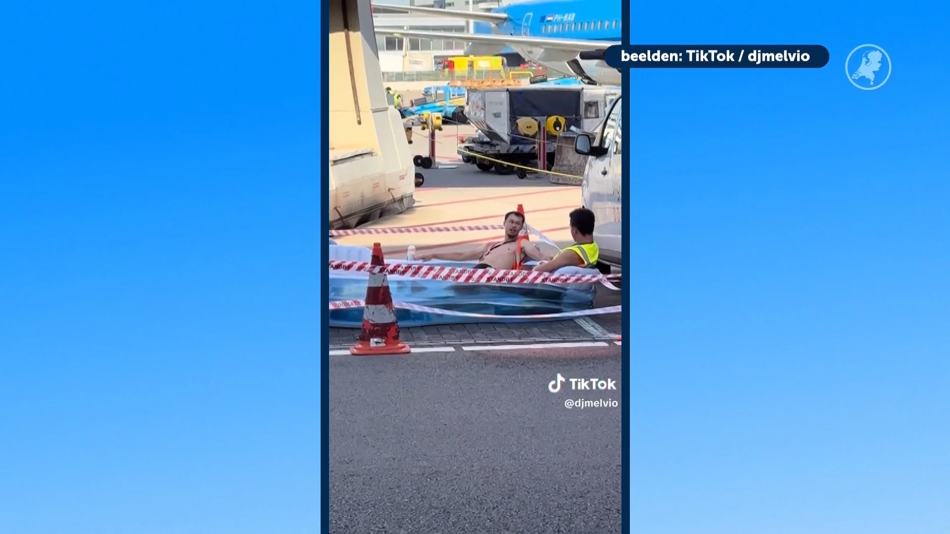 Verkoelende actie grondpersoneel Schiphol gaat viraal: 'Geweldig dit!'