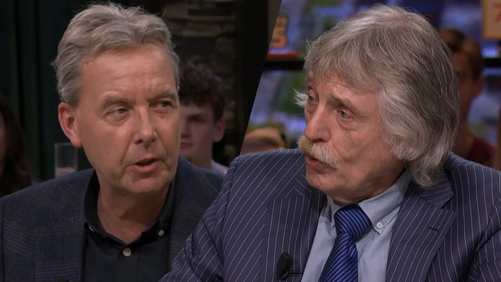 Johan Derksen en Valentijn Driessen in discussie over Gronings gas: ‘Ik ben geschrokken van jou!’