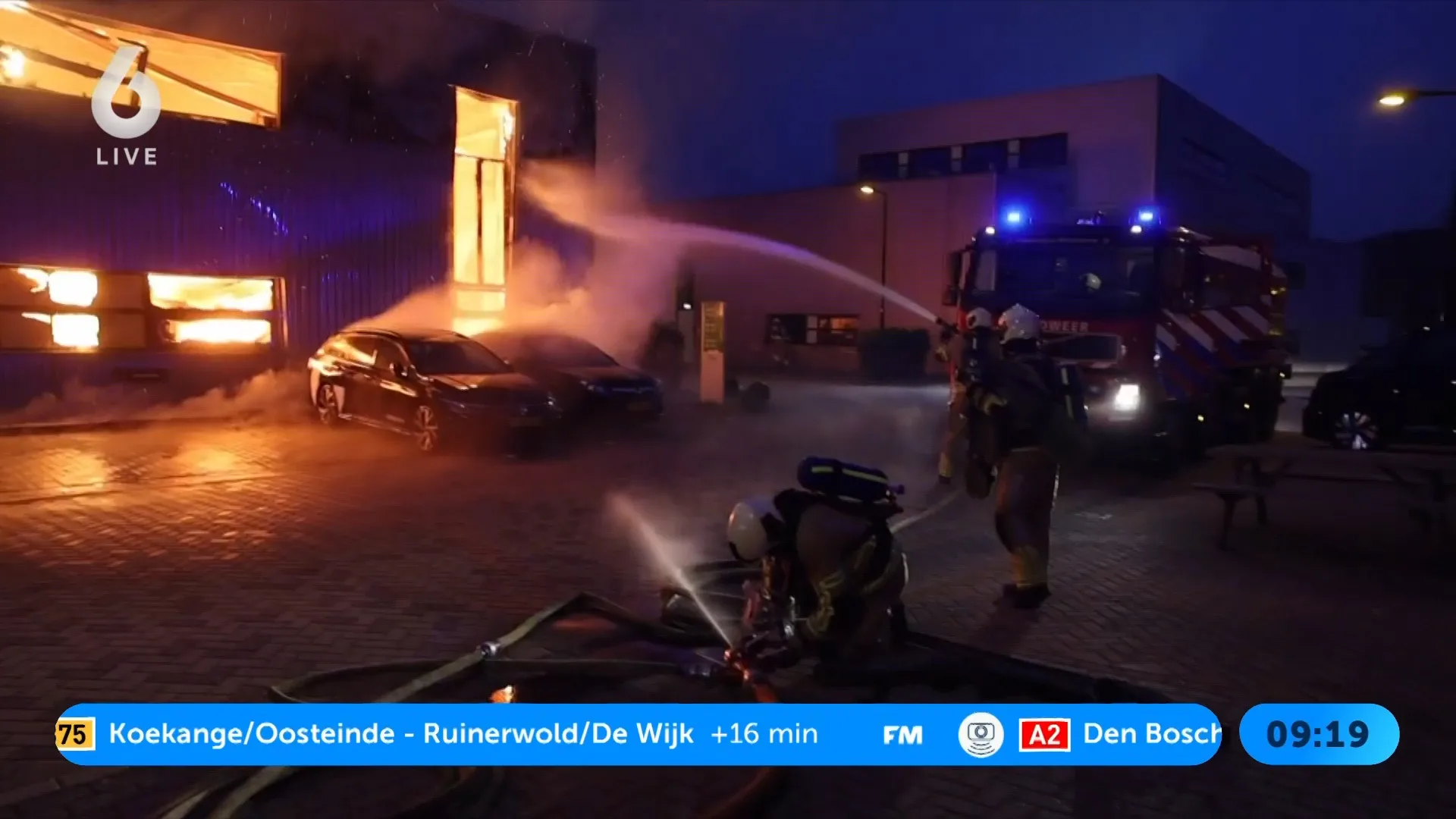 Grote brand in bedrijfsverzamelgebouw in Zeist