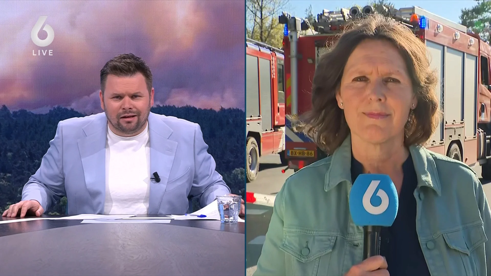 Enorme bosbrand op militair oefenterrein in 't Harde