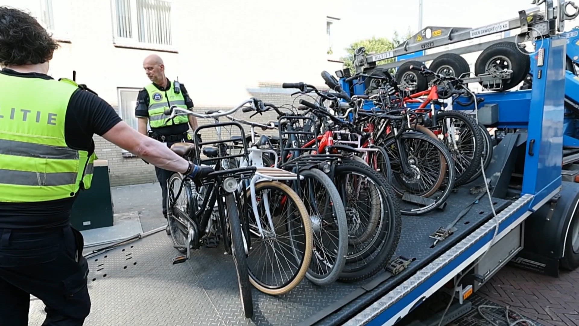 Ruim 100 vermoedelijk gestolen fietsen aangetroffen in Den Haag