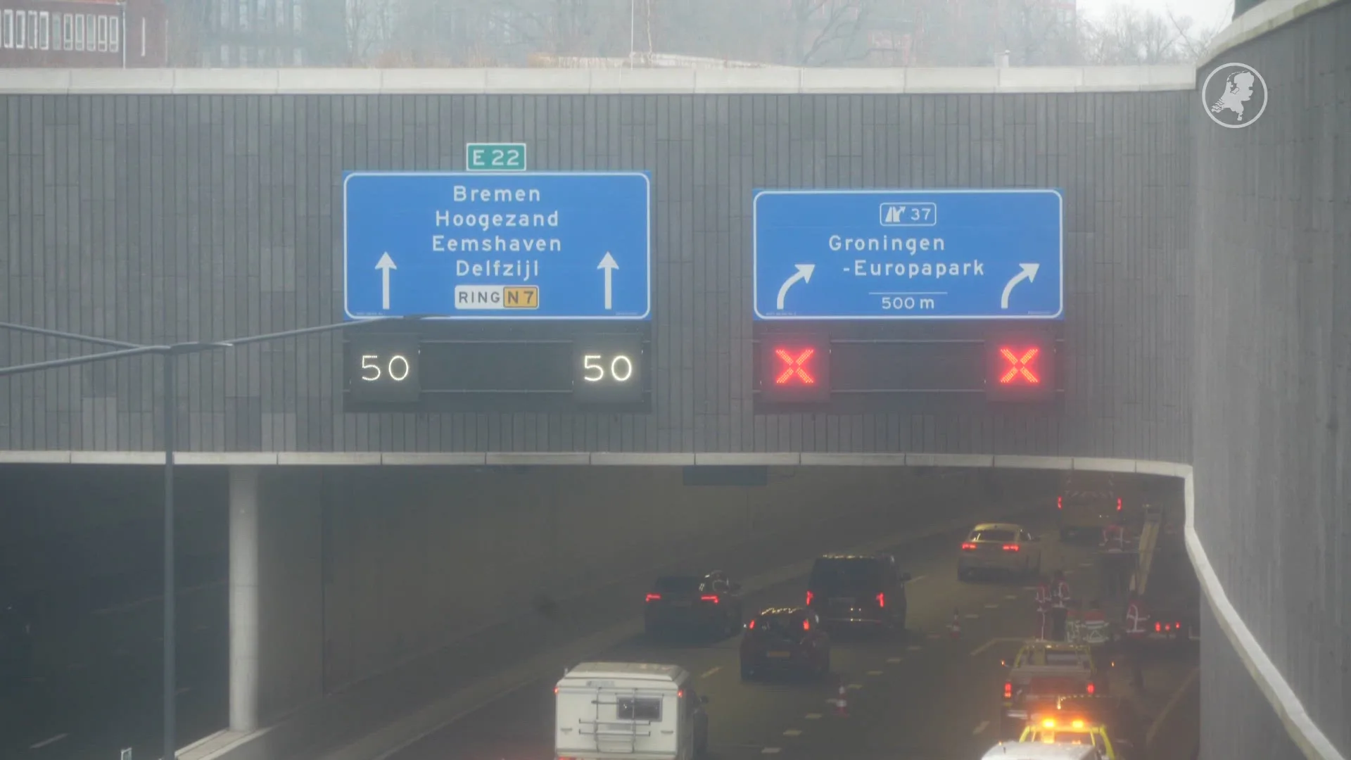 Rijkswaterstaat: ijspegels leiden tot verkeershinder in Groningen