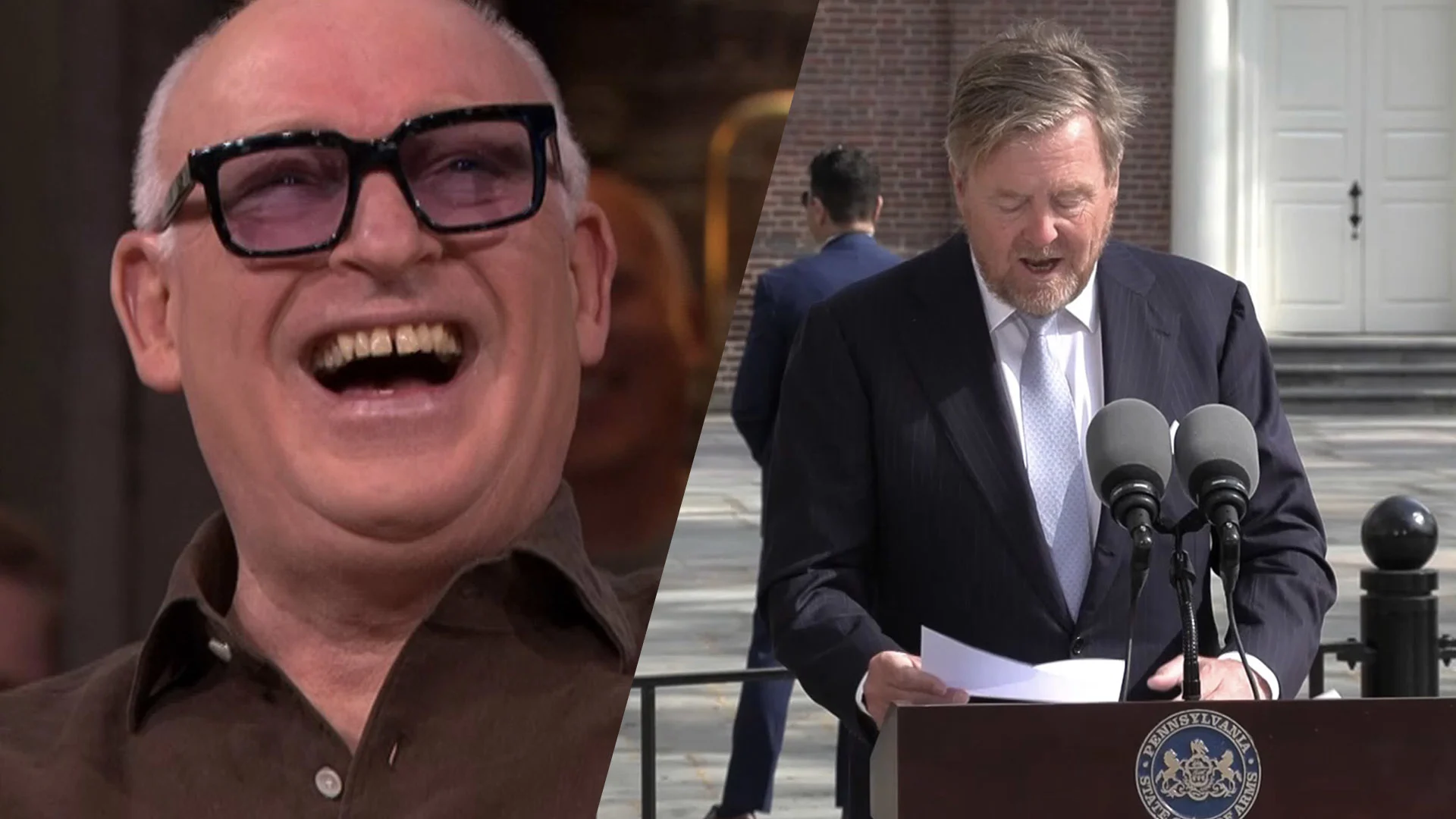 René van der Gijp geniet van speech koning Willem-Alexander: 'Poppenkast!'