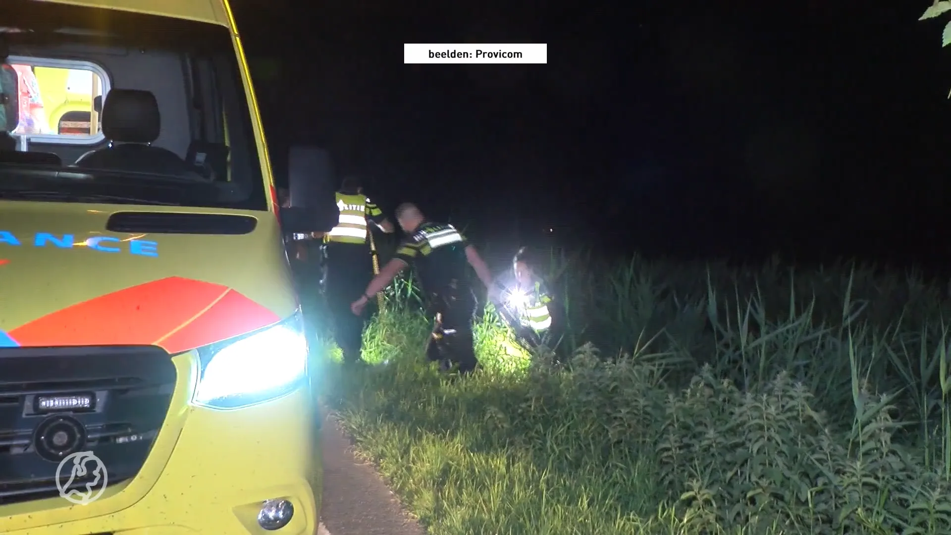 Vermiste man na grote zoektocht gevonden in sloot