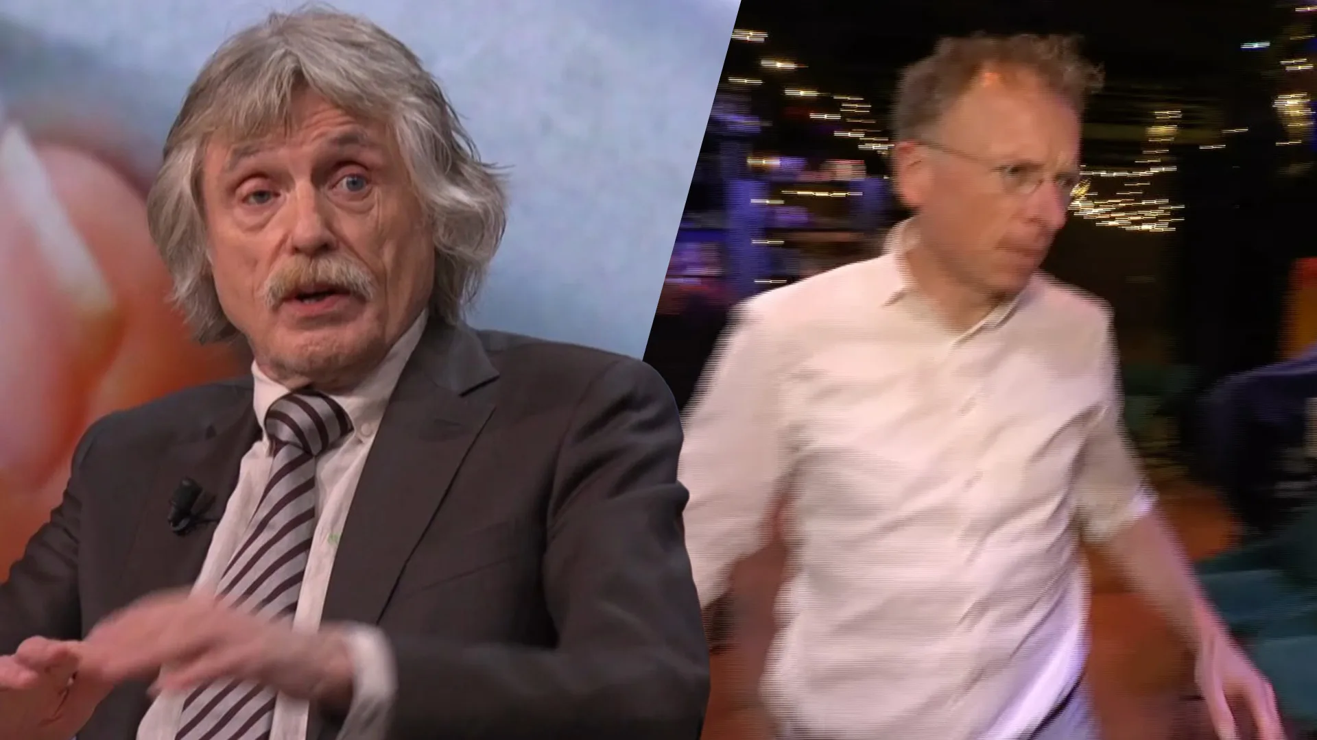 Longarts grijpt in en trekt sigaar weg bij Johan Derksen