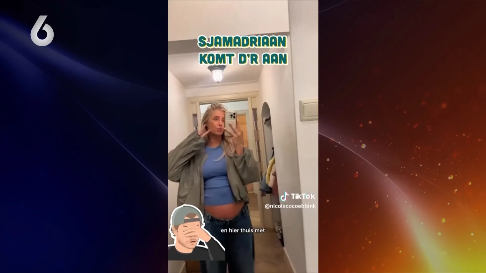 Zwangere influencer Nicola Ebbink onder vuur na drinken van champagne