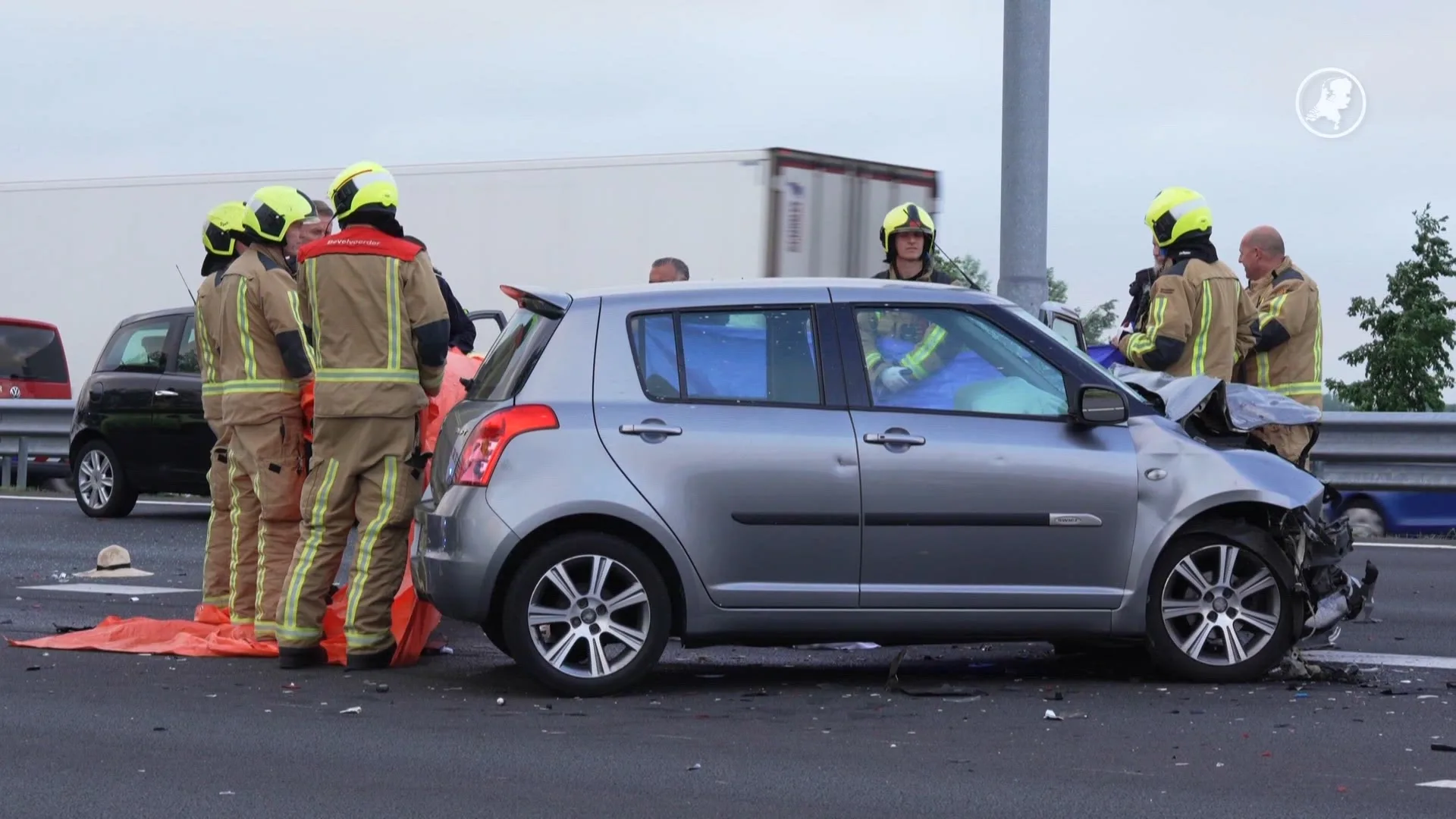 Ongeluk met dodelijke afloop op de A13 bij Rotterdam