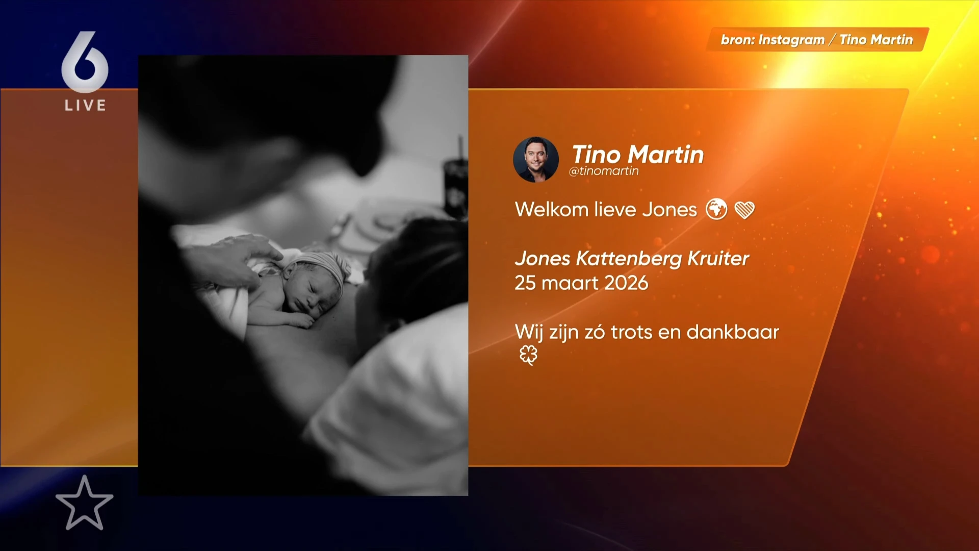 Tino Martin is vader geworden