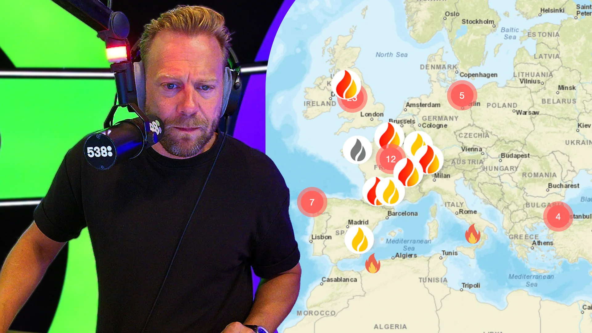 Remco Mienis brengt met eigen website bosbranden in kaart