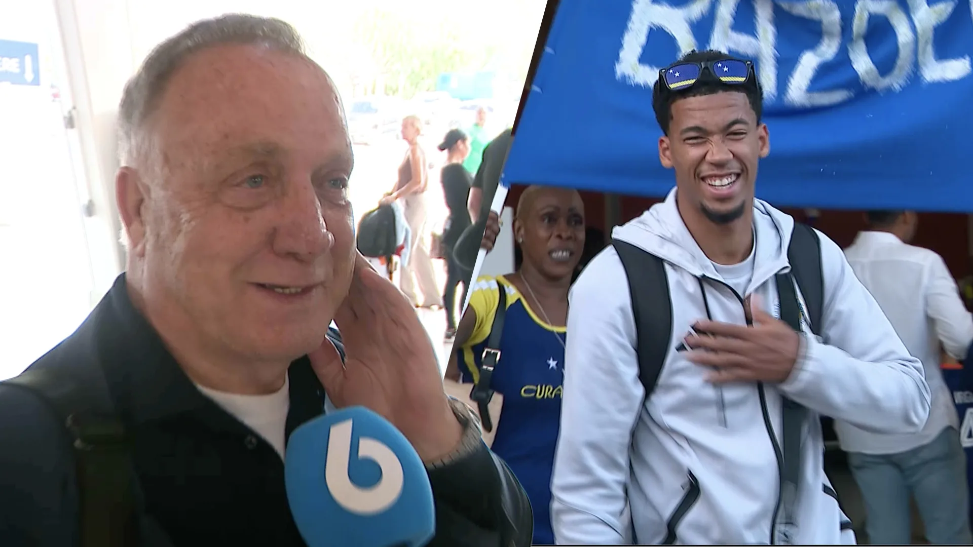 Dick Advocaat en selectie onthaald op Curaçao: 'Voor mij is het thuiskomen!'
