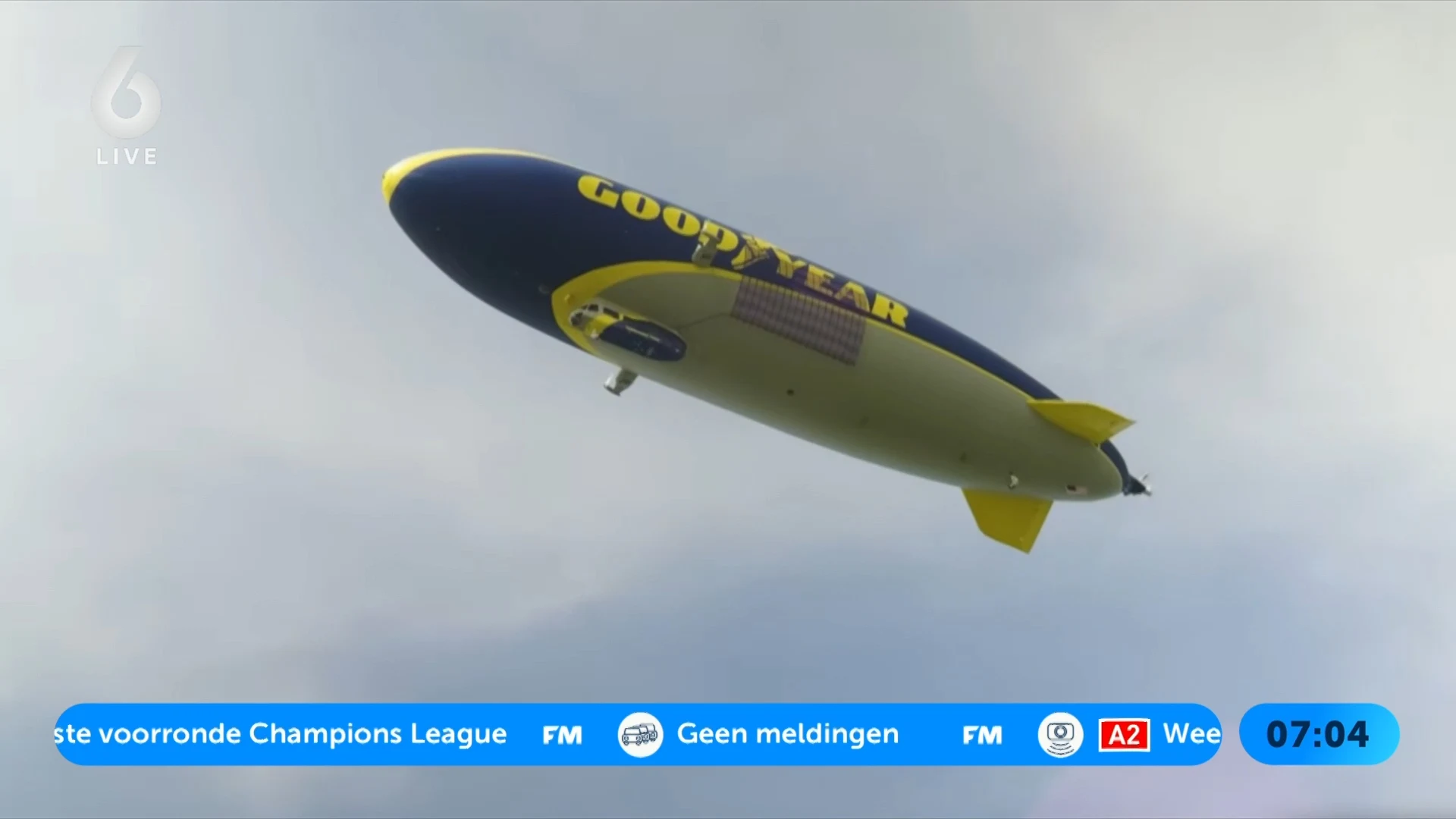 Bijzondere verschijning: zeppelin vliegt boven Nederland