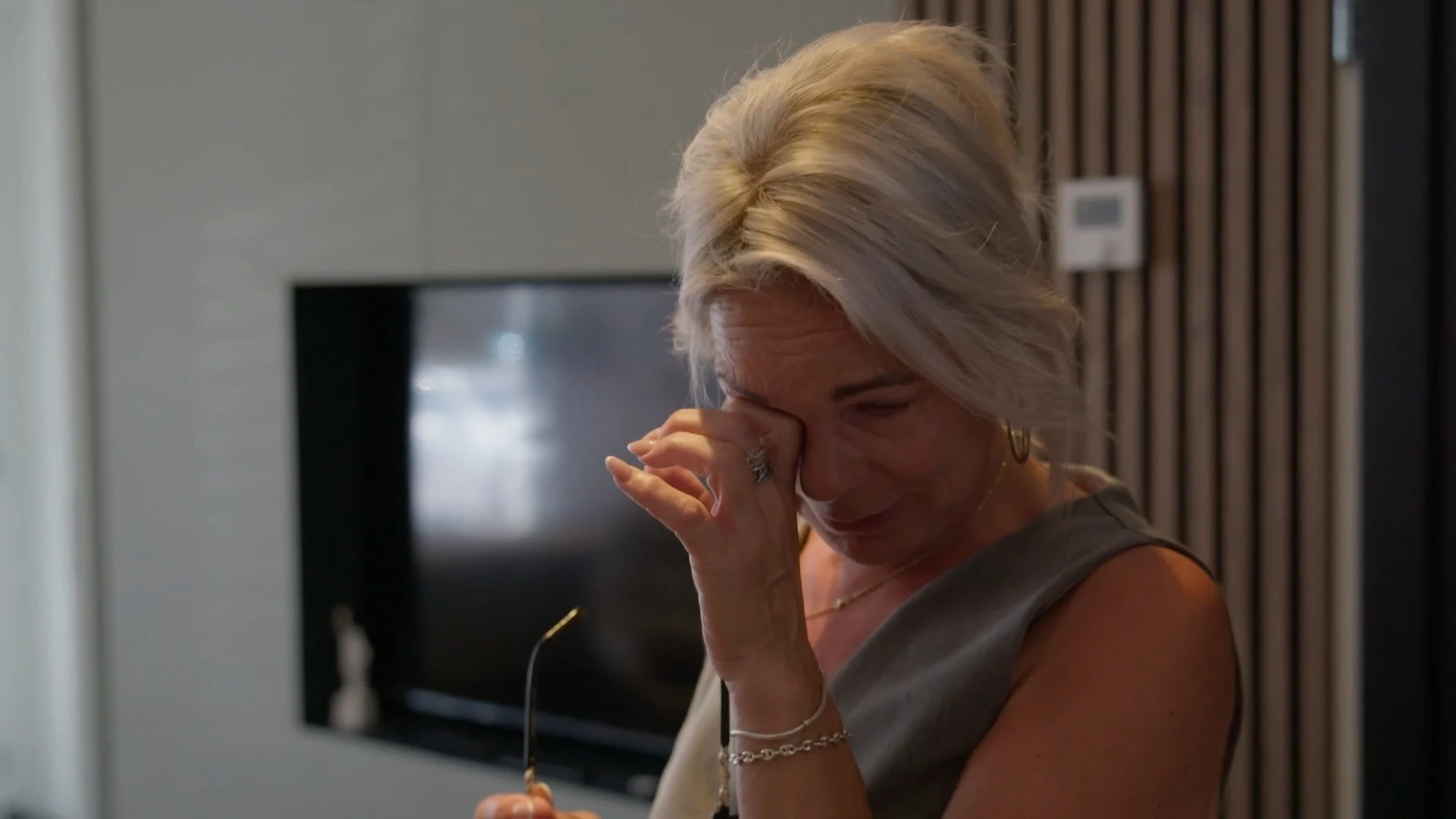 Derre emotioneel door Tony's cadeau