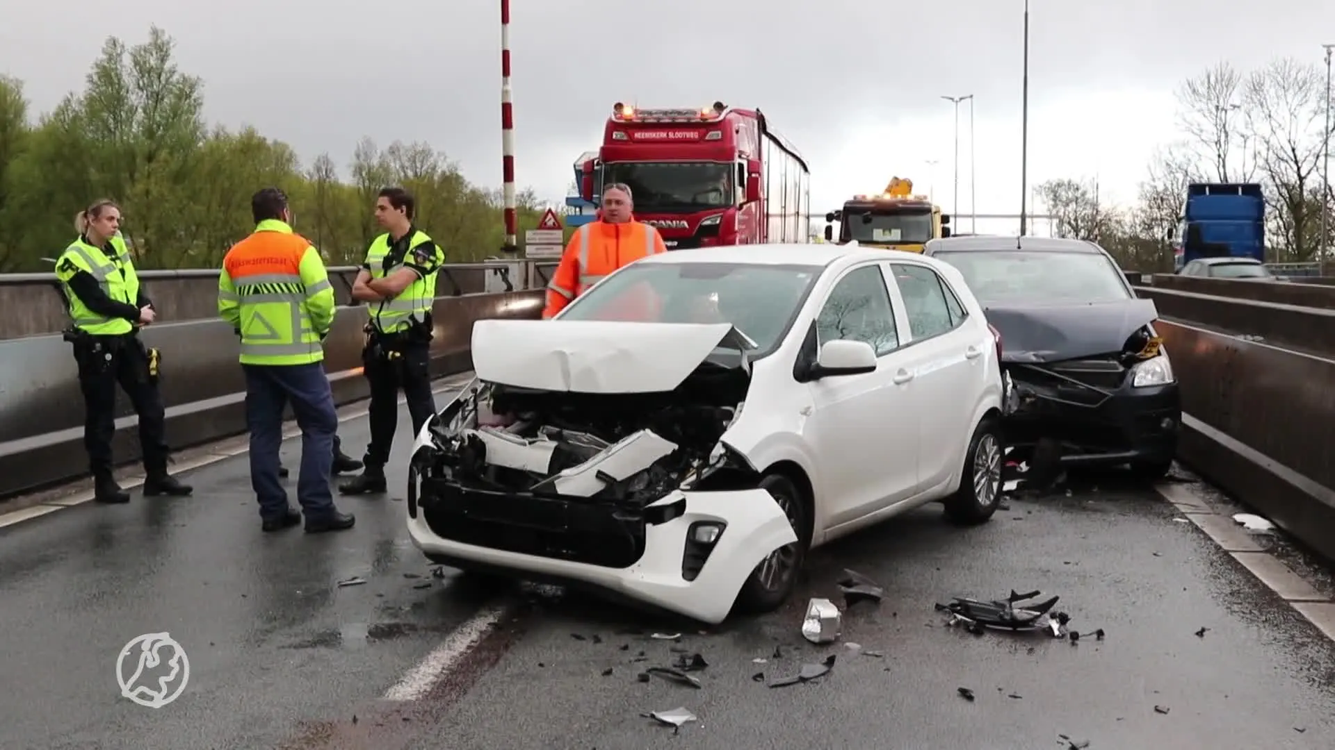 Kettingbotsing met vijf auto's in Sassenheim