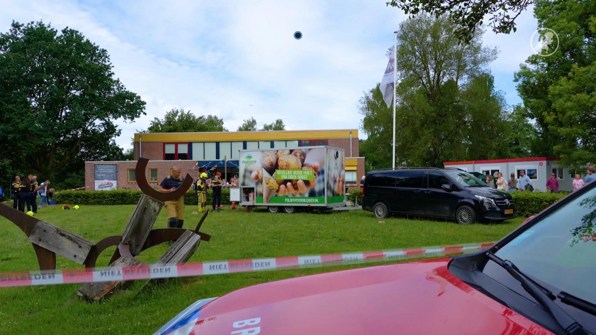 Explosie bij frietkraam in Harderwijk: twee gewonden