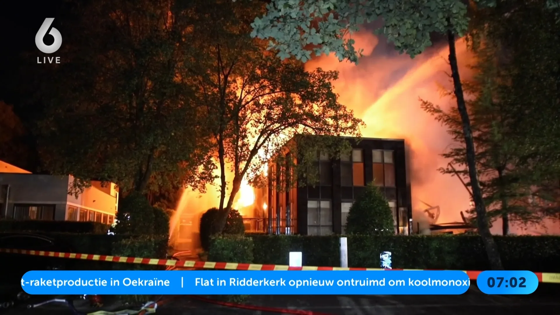 Zeer grote brand verwoest zorginstelling in Beekbergen, één gewonde