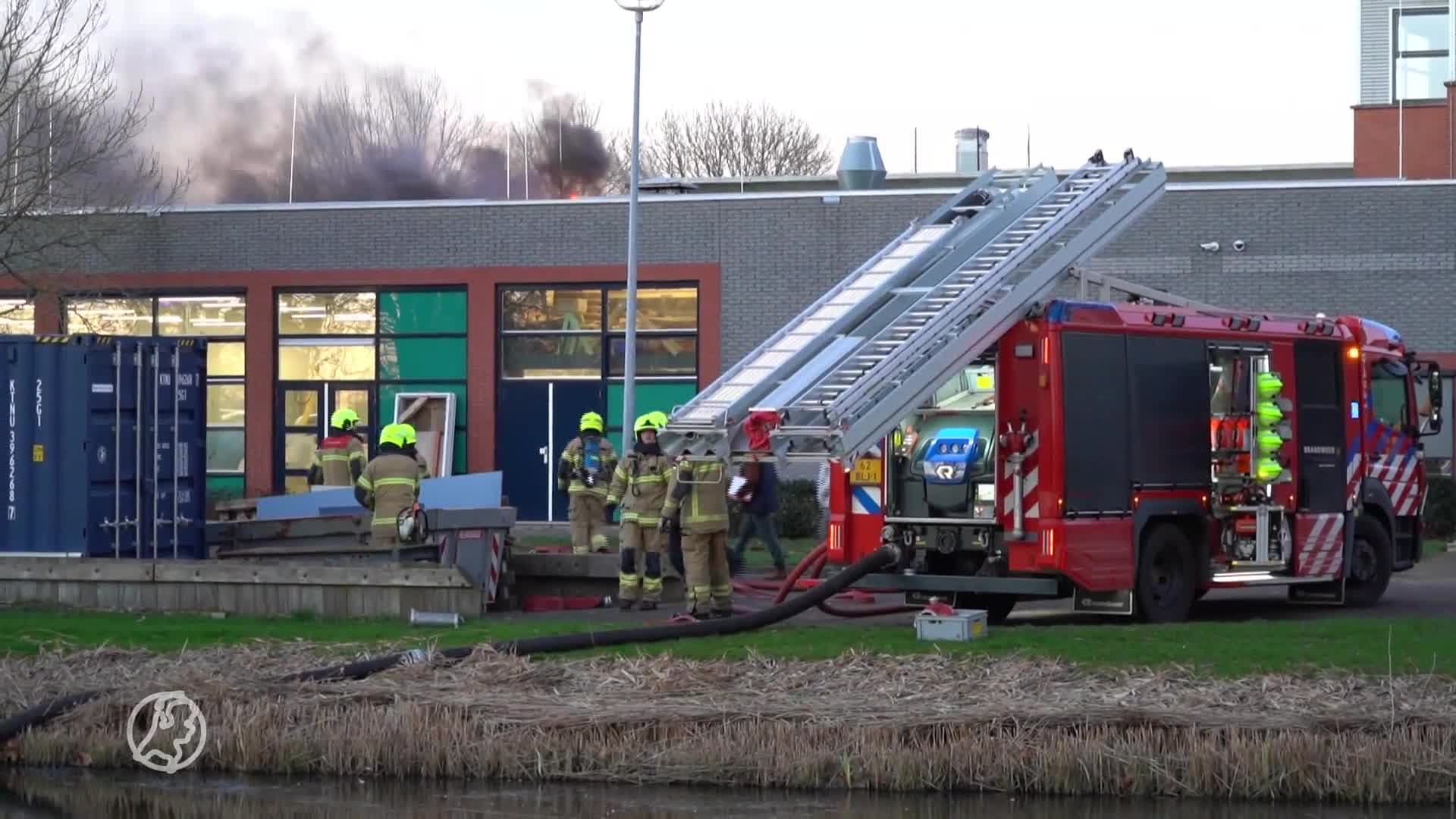 Grote brand bij Martinuscollege Grootebroek