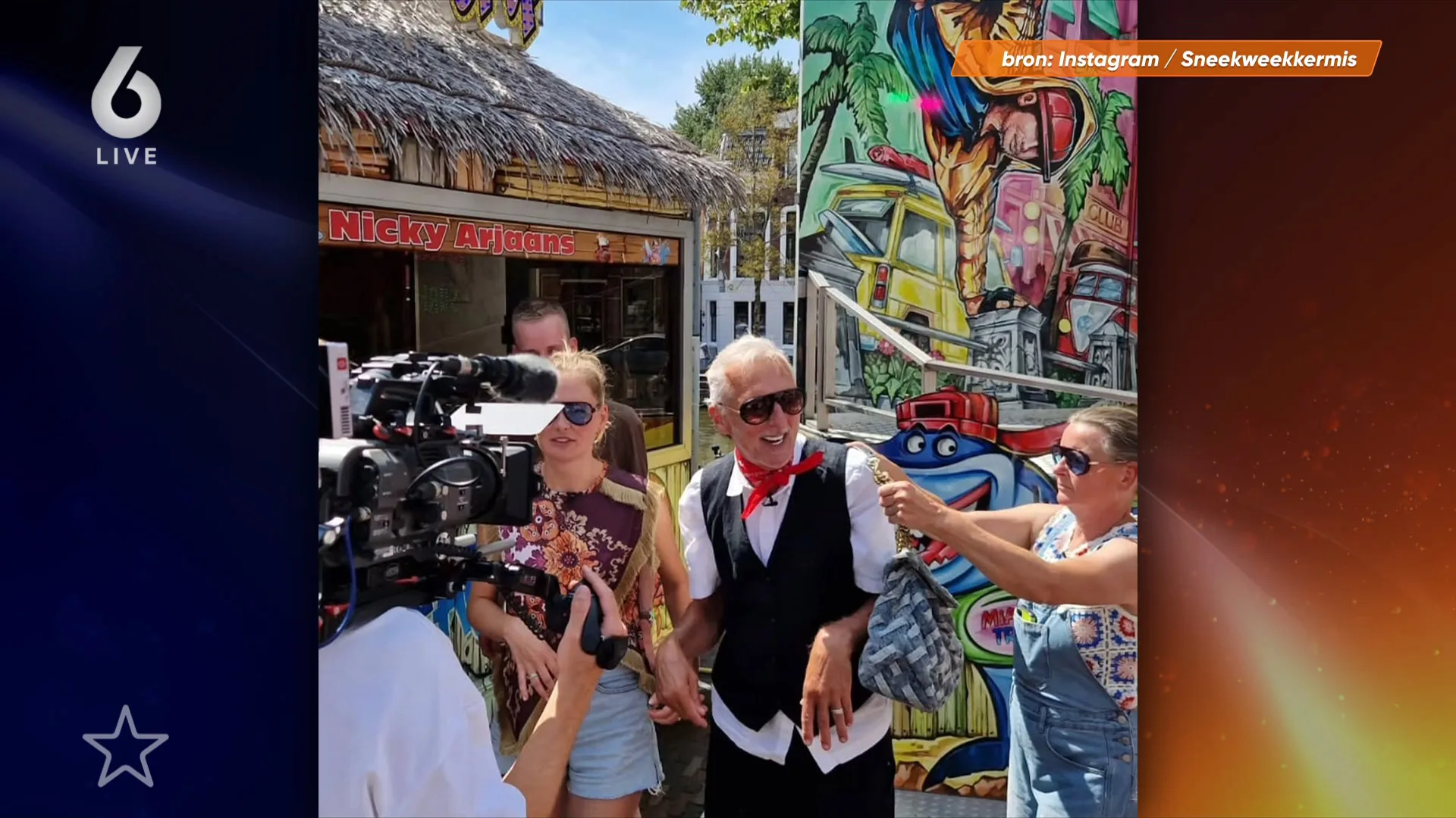 De Meilandjes gespot op Sneekweekkermis tijdens opnames Boerderij Meiland