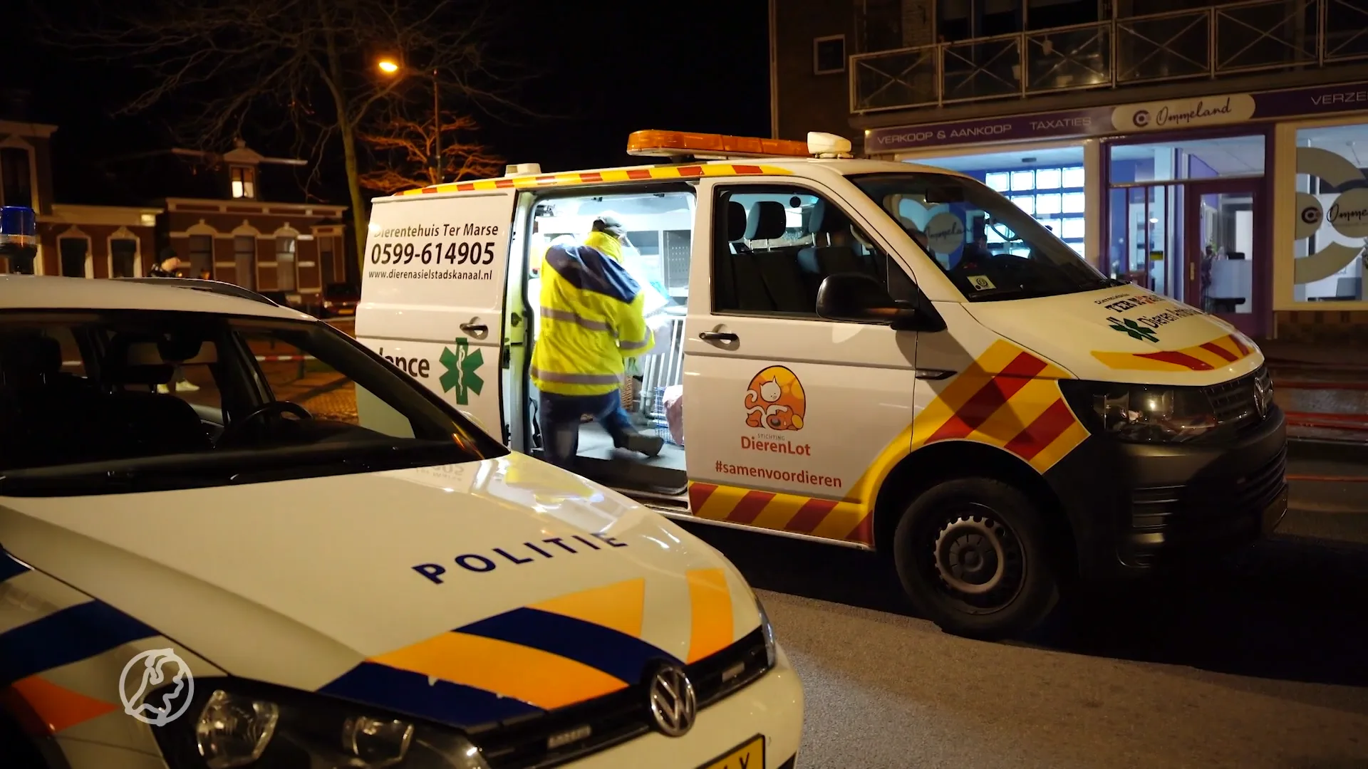 Politie komt voor steekpartij maar ziet brand