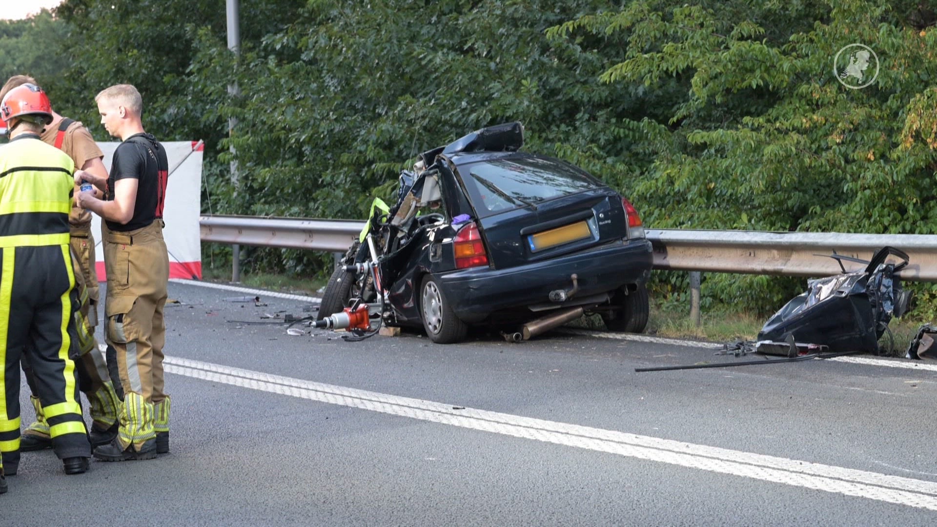 Persoon omgekomen bij ongeluk op A27 bij Oosterhout