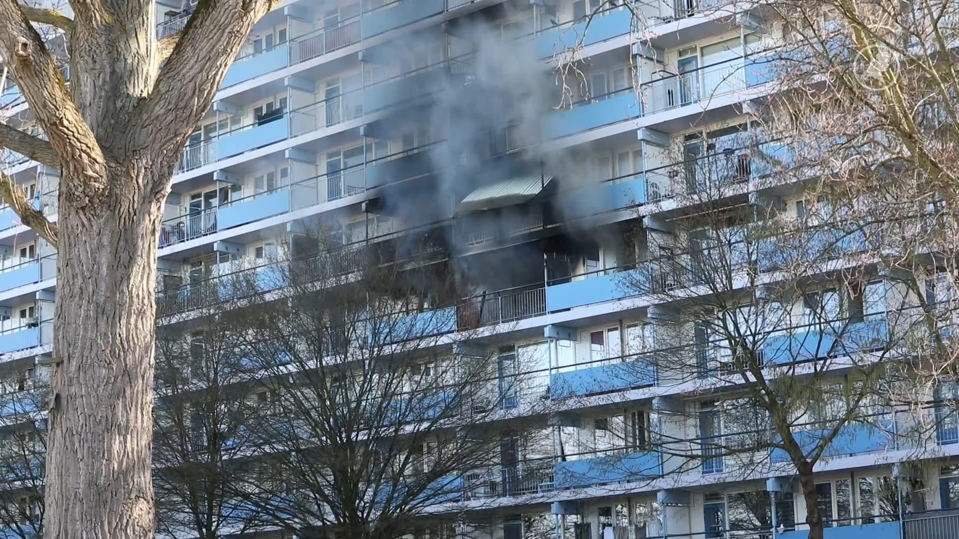 Grote brand in flatgebouw Bergen op Zoom