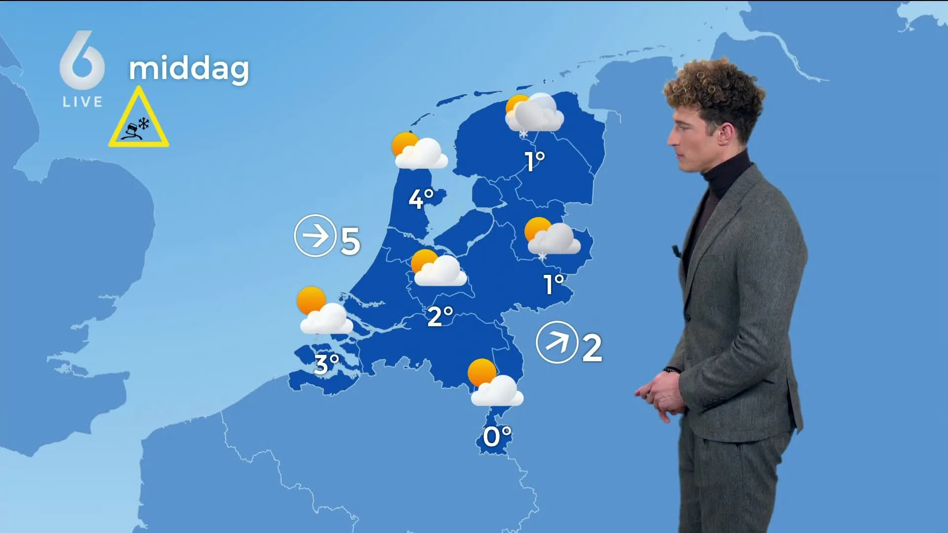 Weerbericht: zon breekt door na sneeuwbuien