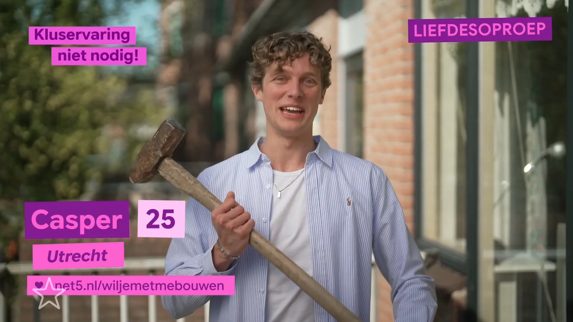 Huiseigenaren die openstaan voor liefde stellen zich voor in Wil je met me bouwen?