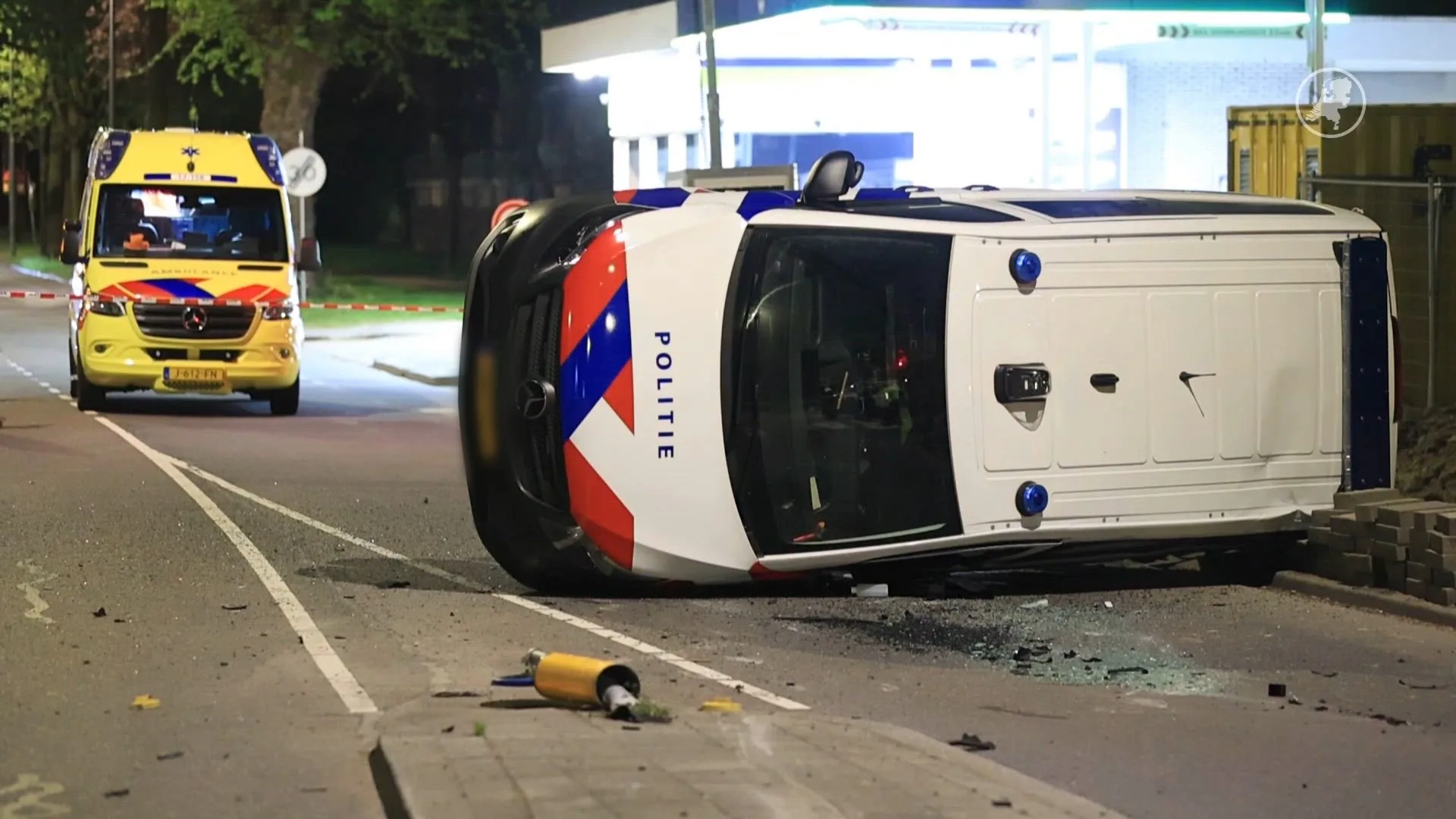 Automobilist onder invloed veroorzaakt ongeval met politiebus in Rozenburg