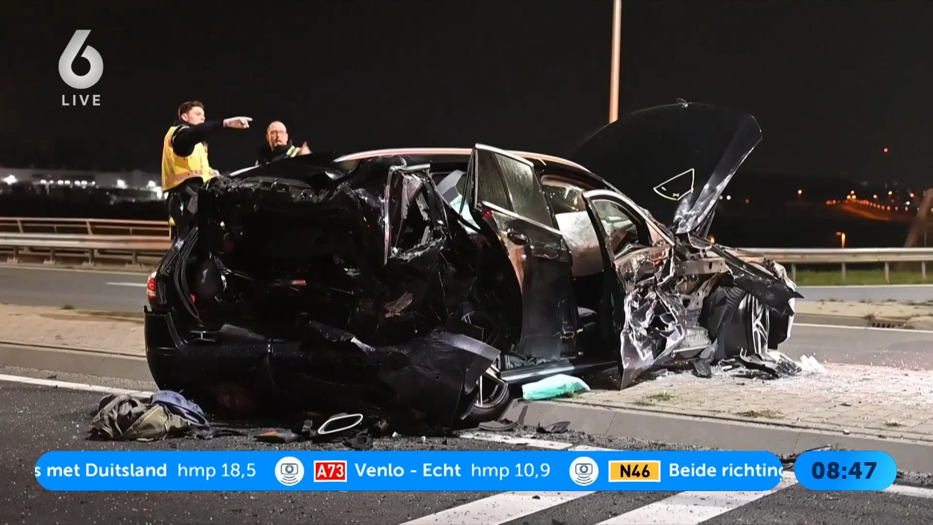 Vijf gewonden bij ongeval op Zestienhovenweg in Bergschenhoek