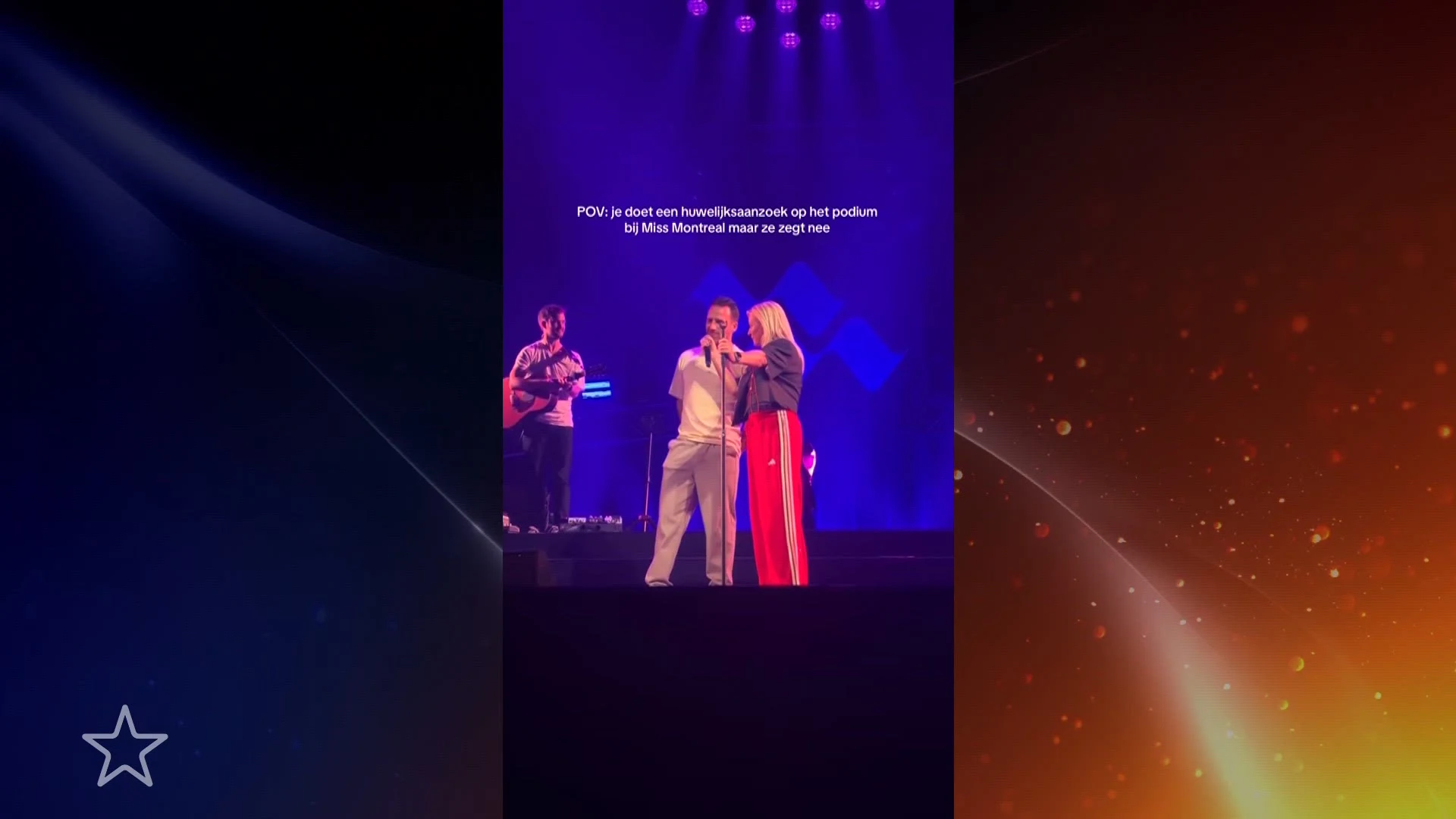 Pijnlijk: man vraagt vriendin ten huwelijk bij concert Miss Montreal, wordt afgewezen