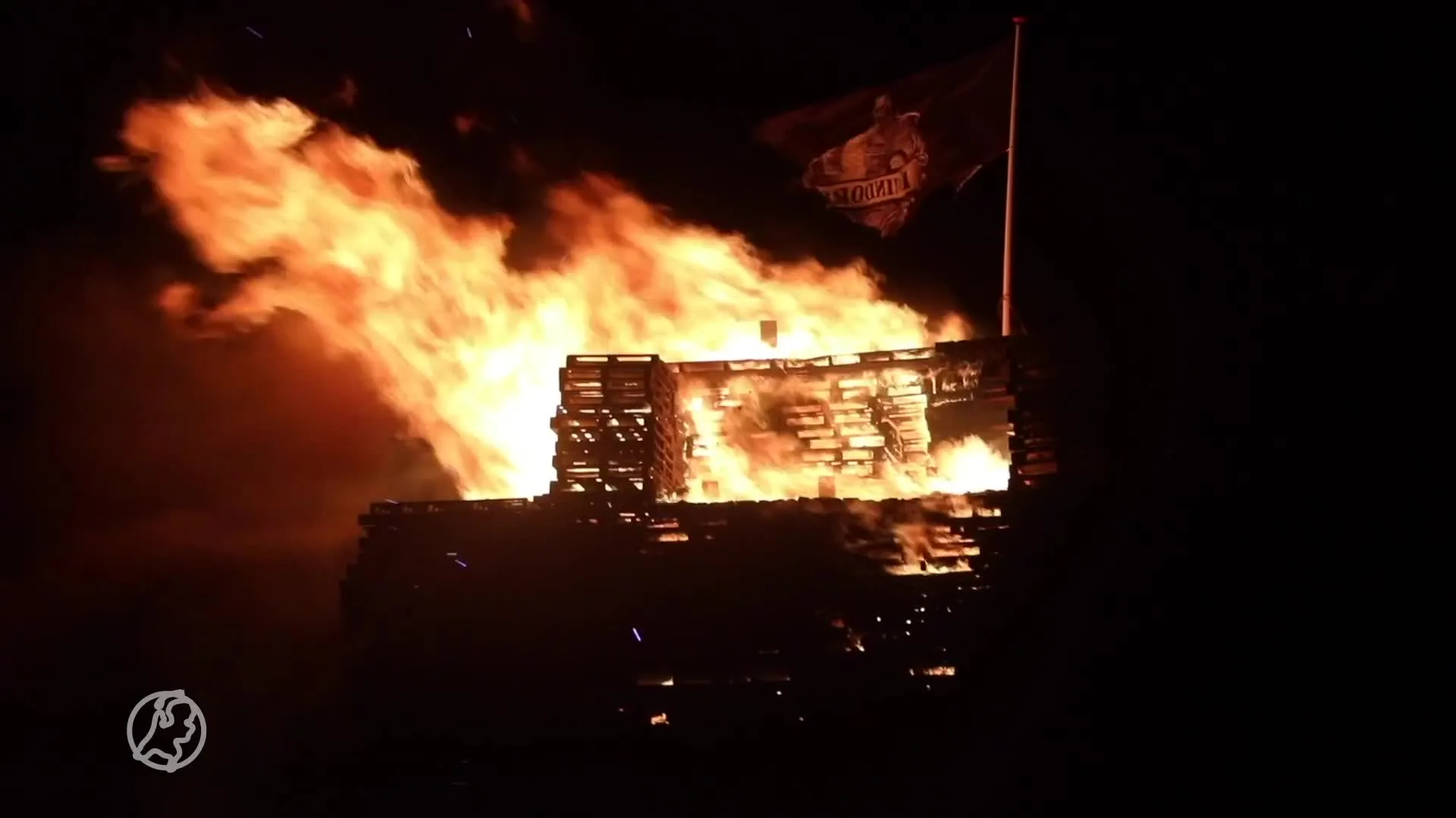 Vreugdevuur in Scheveningen
